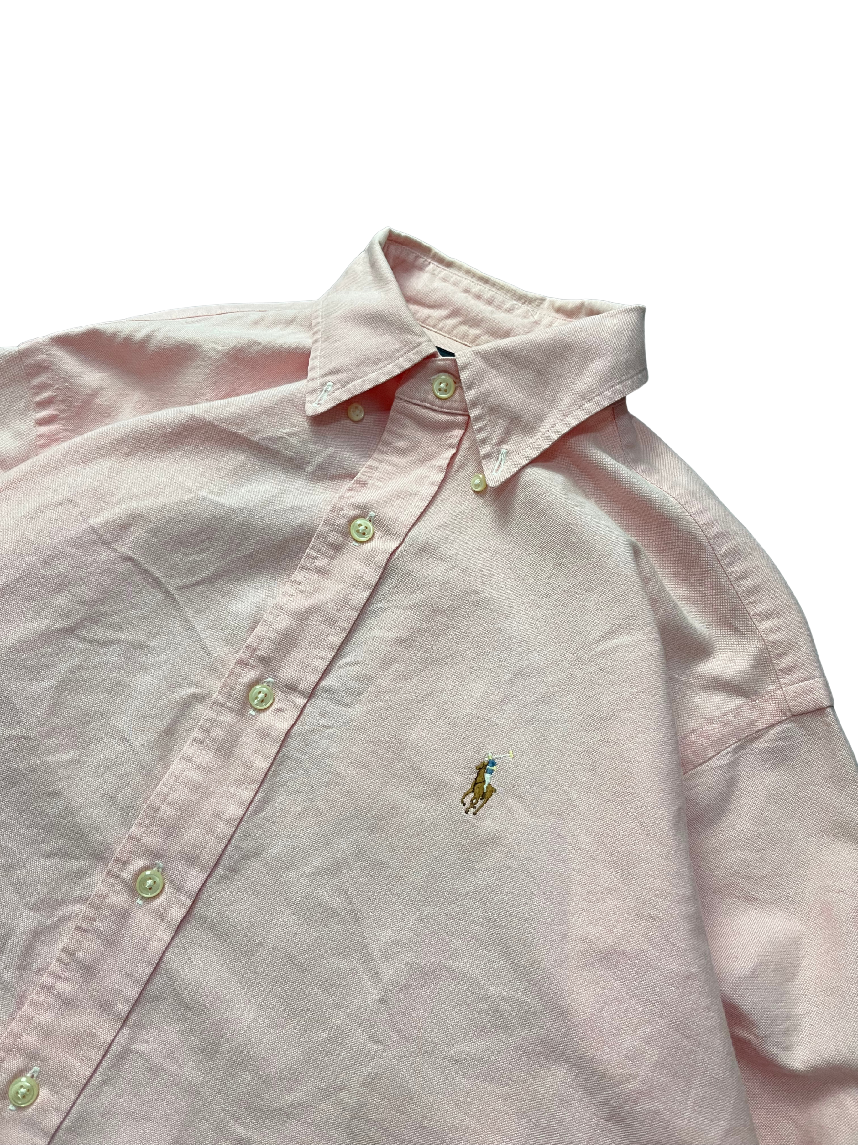Polo Ralph Lauren Plain Light Pink Long Sleeve Shirt