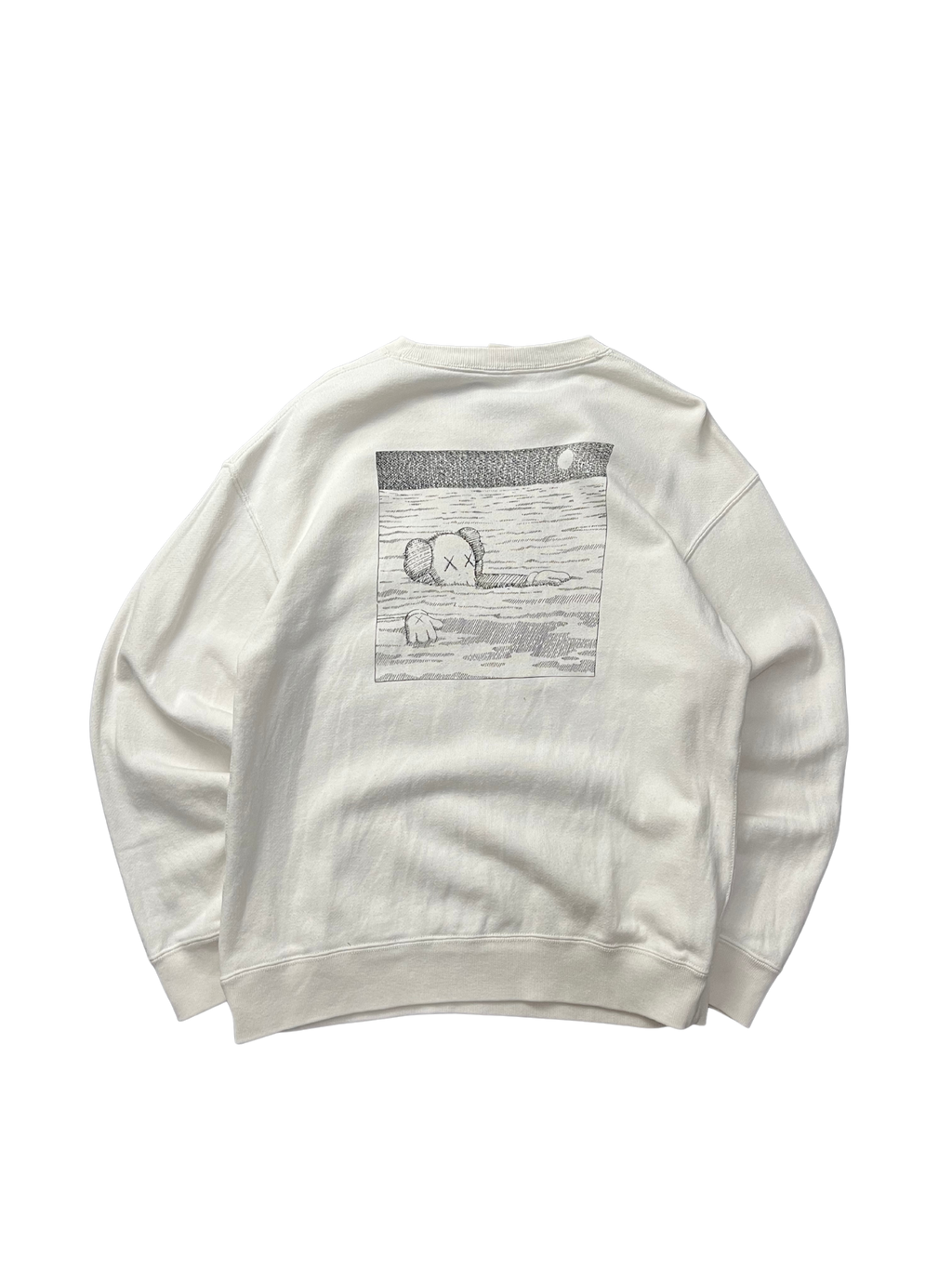 KAWS x Uniqlo Longsleeve Sweatshirt Off White