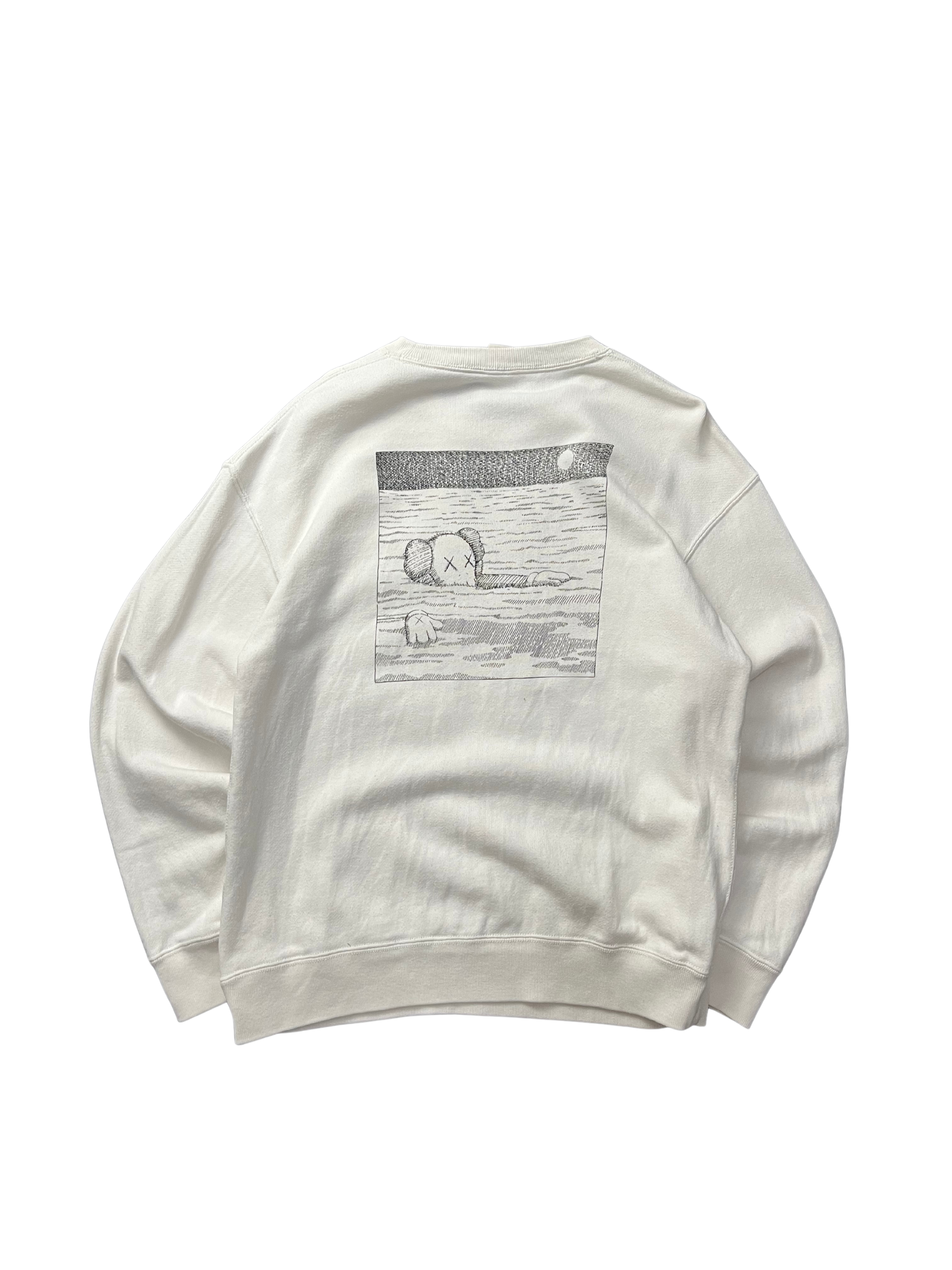 KAWS x Uniqlo Longsleeve Sweatshirt Off White