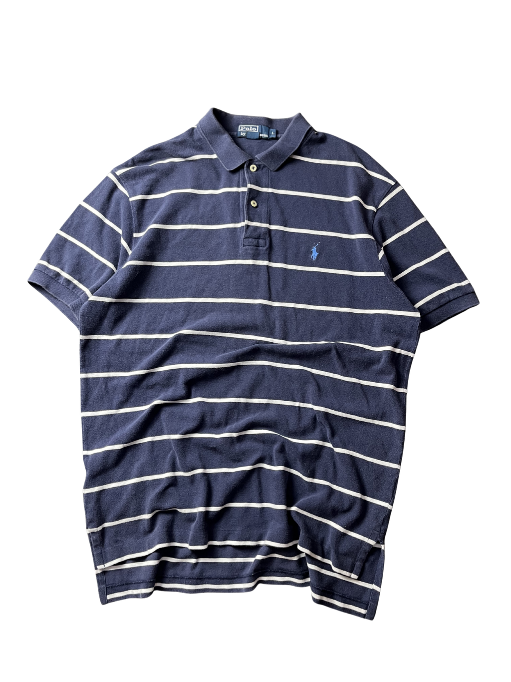 Polo Ralph Lauren Polo  Blue Striped Classic Pony Golf Casual
