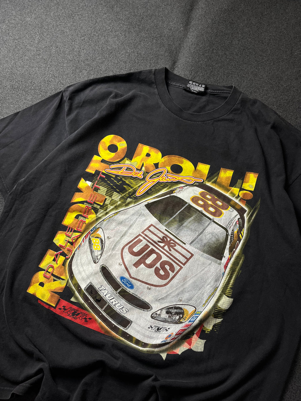 Vintage NASCAR Dale Jarrett Racing T-Shirt 2000s Black
