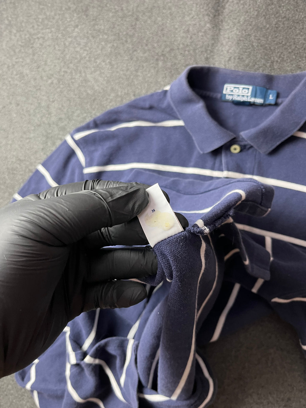 Polo Ralph Lauren Polo  Blue Striped Classic Pony Golf Casual
