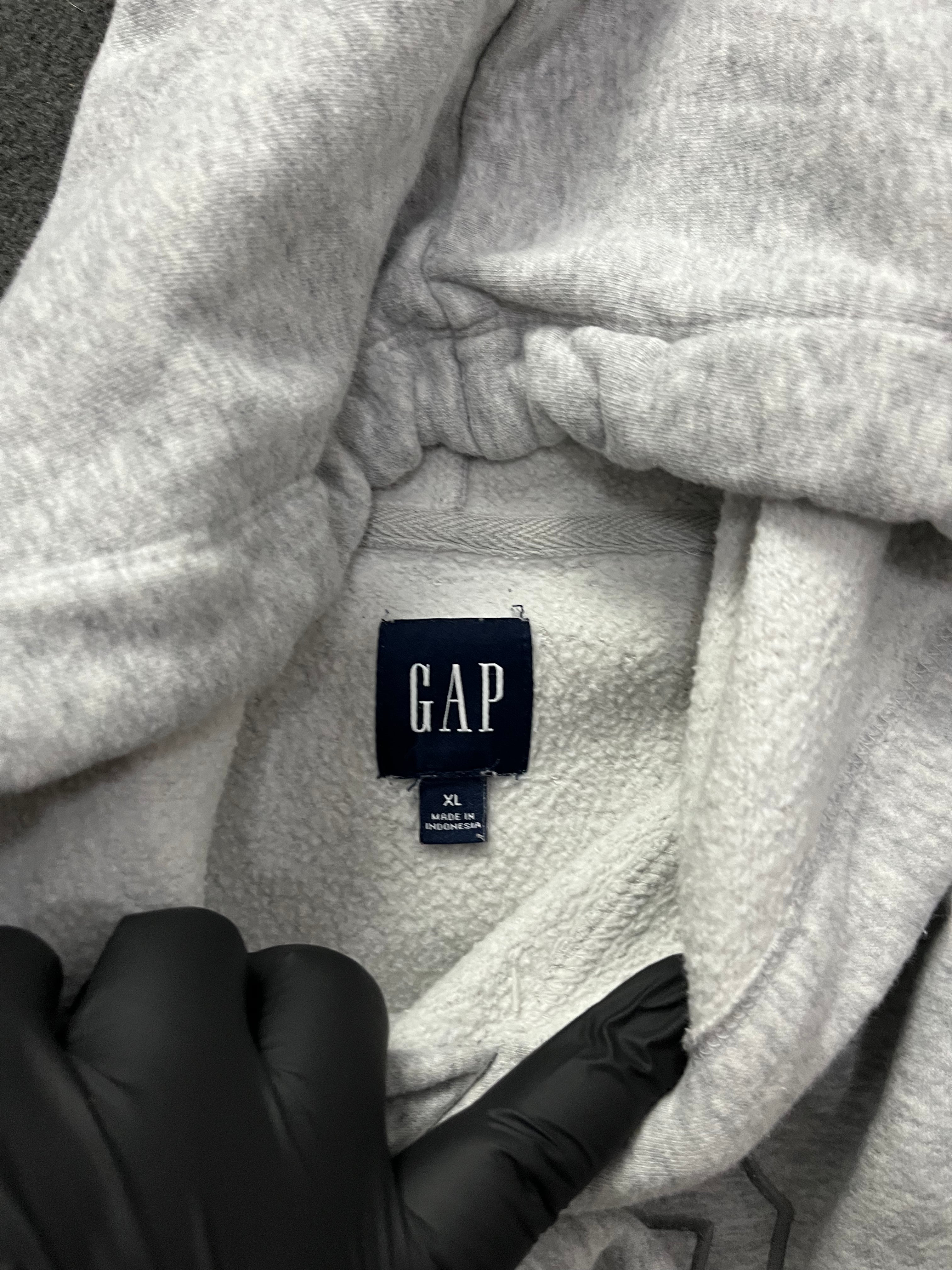 Gap Unisex Logo Fleece Hoodie Gray, NWOT
