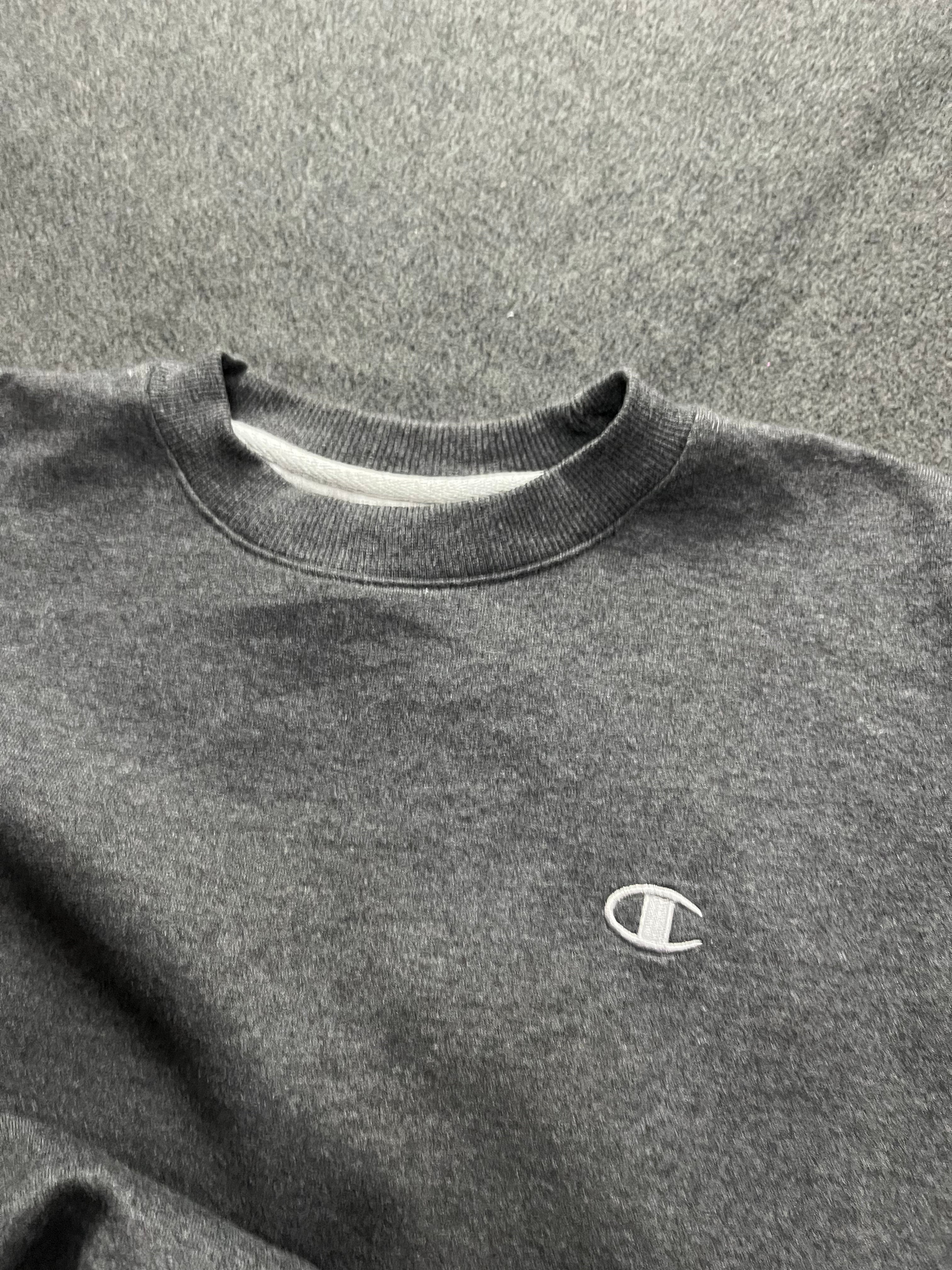 Champion Eco Sweatshirt Men Gray Chest Logo Pullover