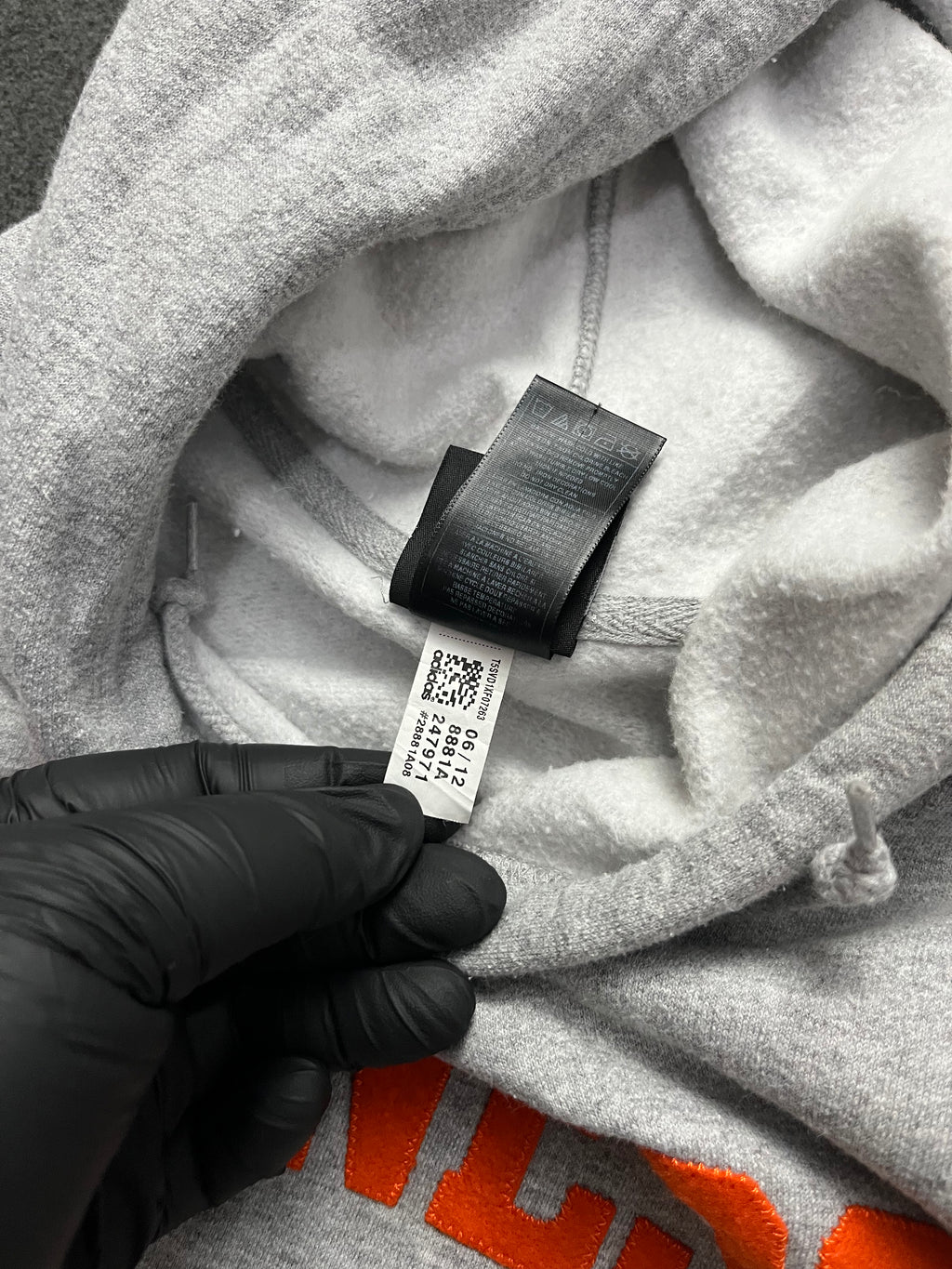 Adidas Tennessee Volunteers Vols Mens  Heather Gray Sweatshirt Hoodie