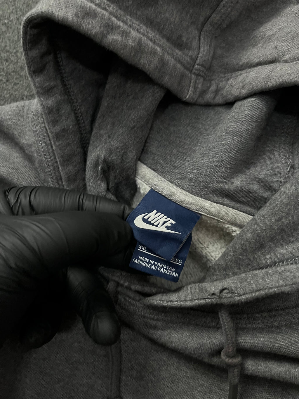 Vintage Nike y2k hoodie navy tag sweatshirt chest swoosh