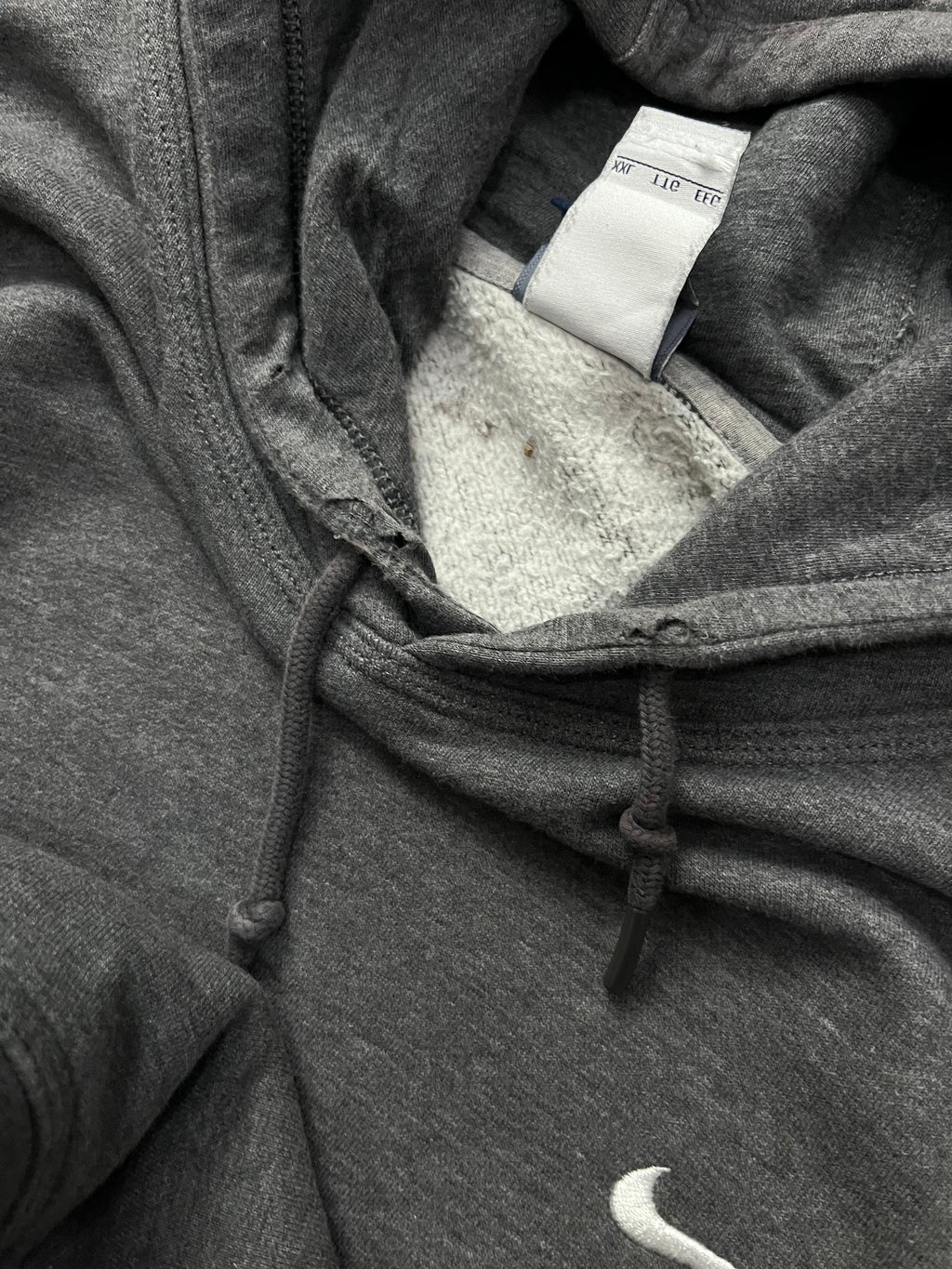 Vintage Nike y2k hoodie navy tag sweatshirt chest swoosh