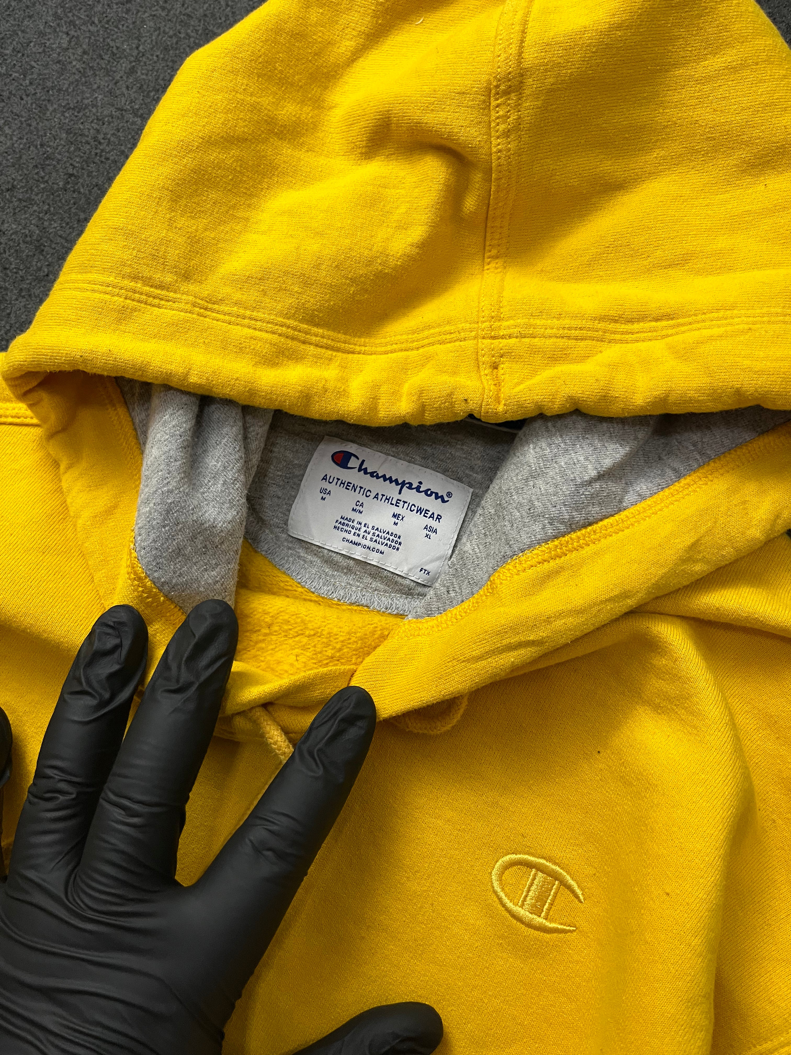 Champion Hoodie Cotton Blend Sweatshirt Jumper Mens