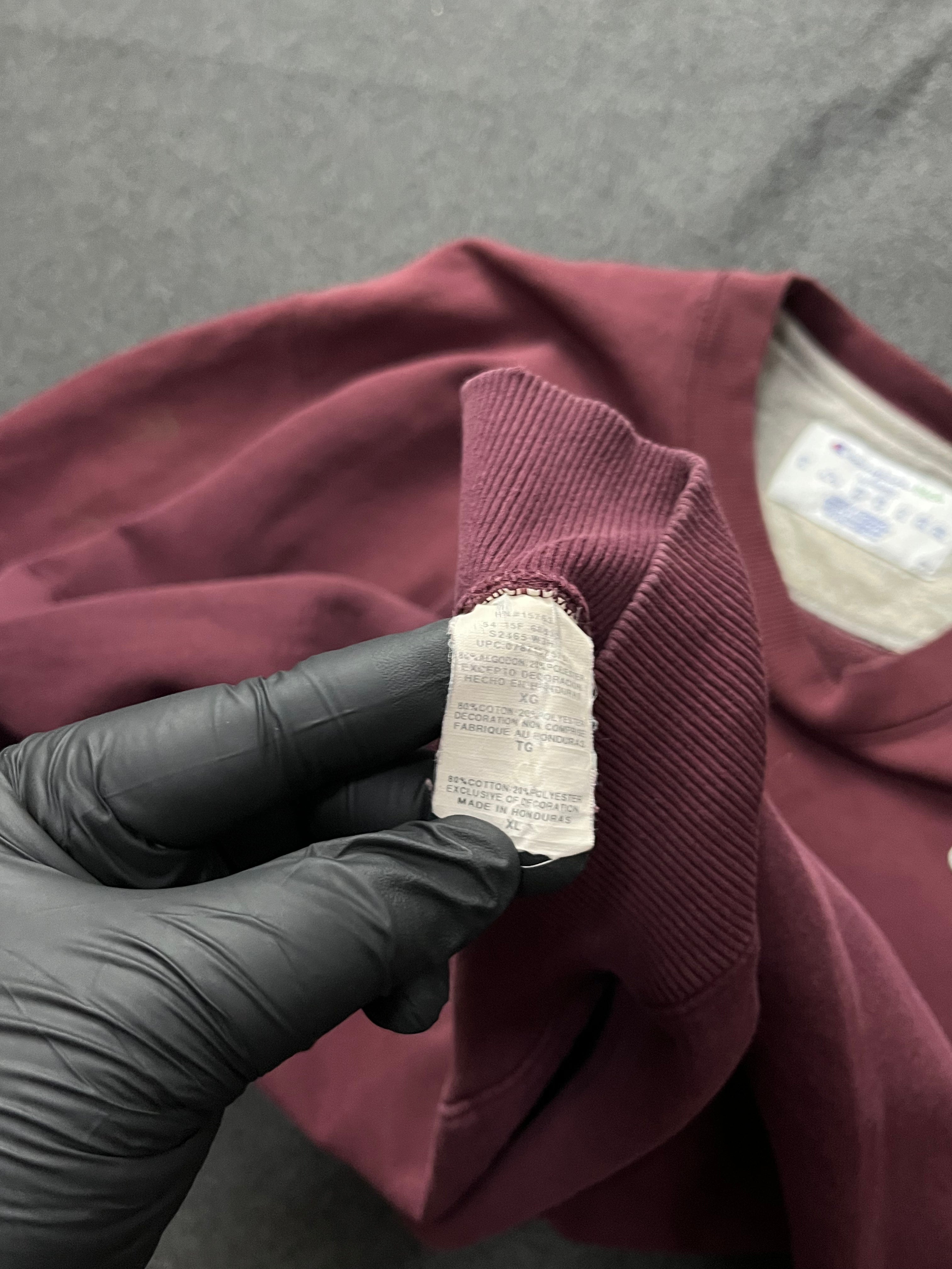 Champion Small Logo Embroidery Spellout Crewneck Sweatshirt Jumper Pullover Streetwear Sportswear Style Fashion