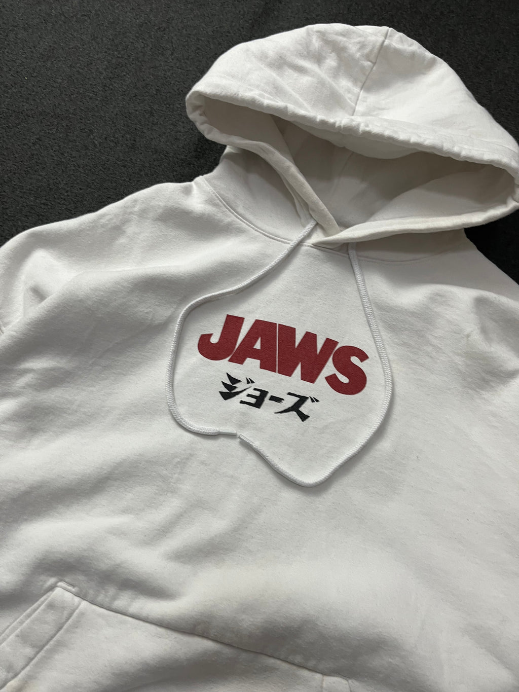 Retro Jaws x H&M White / Sharks Logo Hoodie Vintage Style