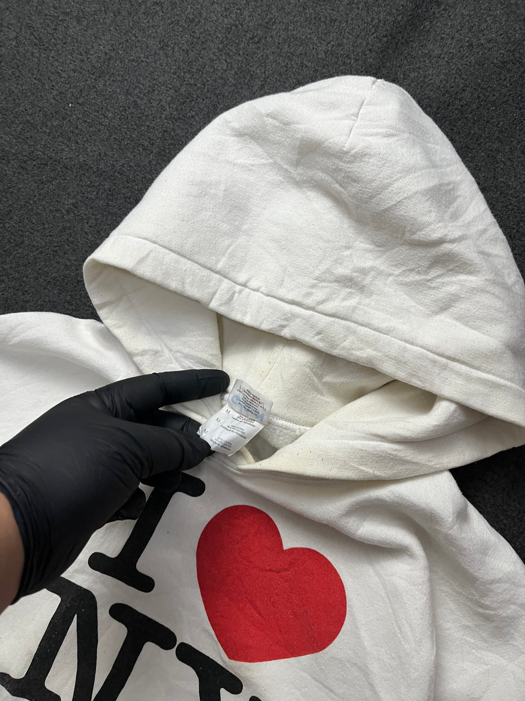 I Love New York Hoodie White