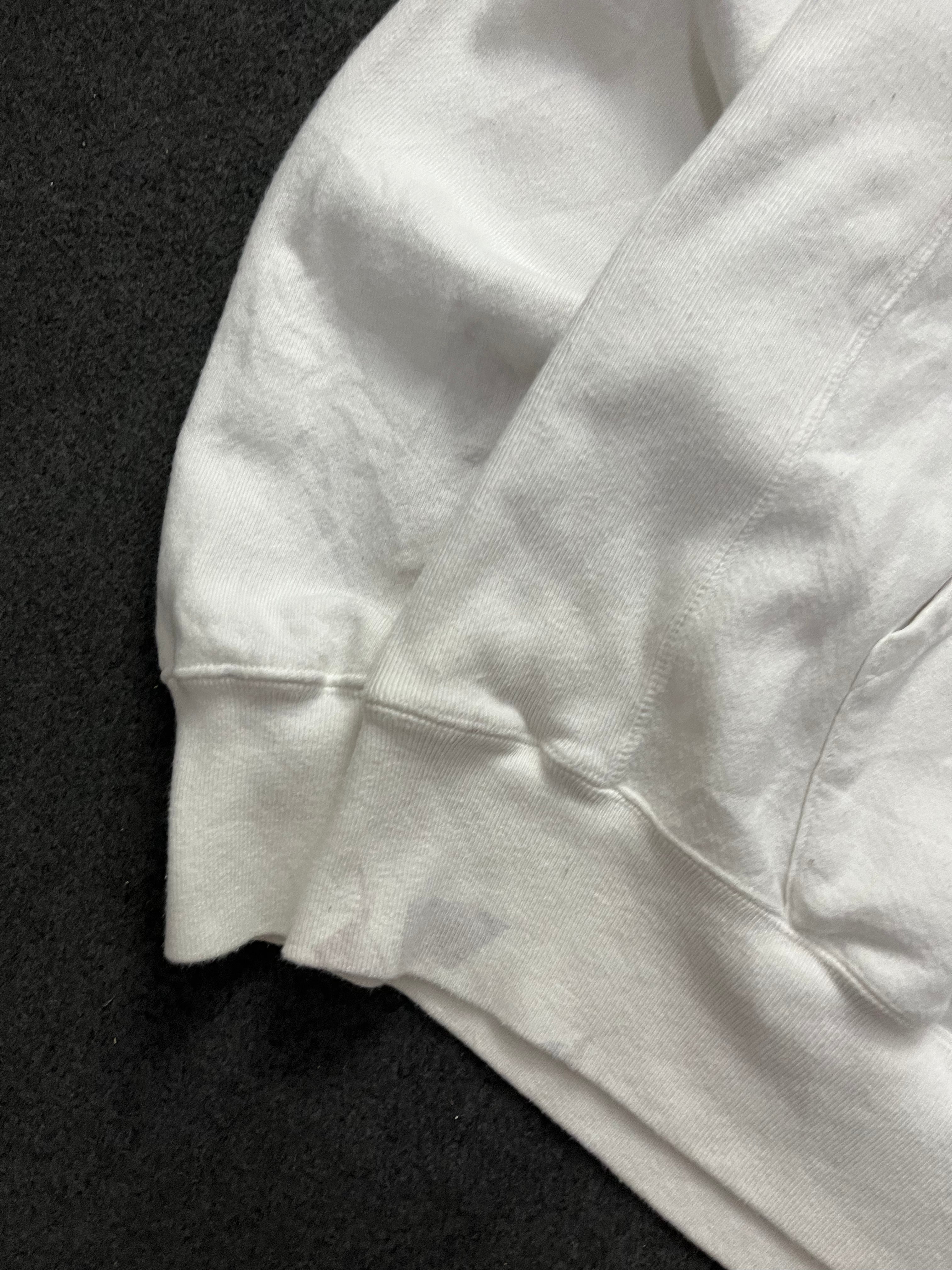 Champion Athletic Wear White Pullover Hoodie Sweatshirt Adult