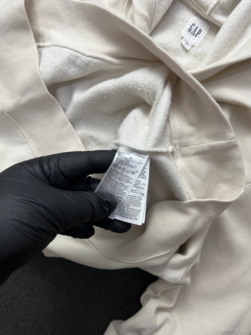 Gap Logo Hoodie Unbleached White