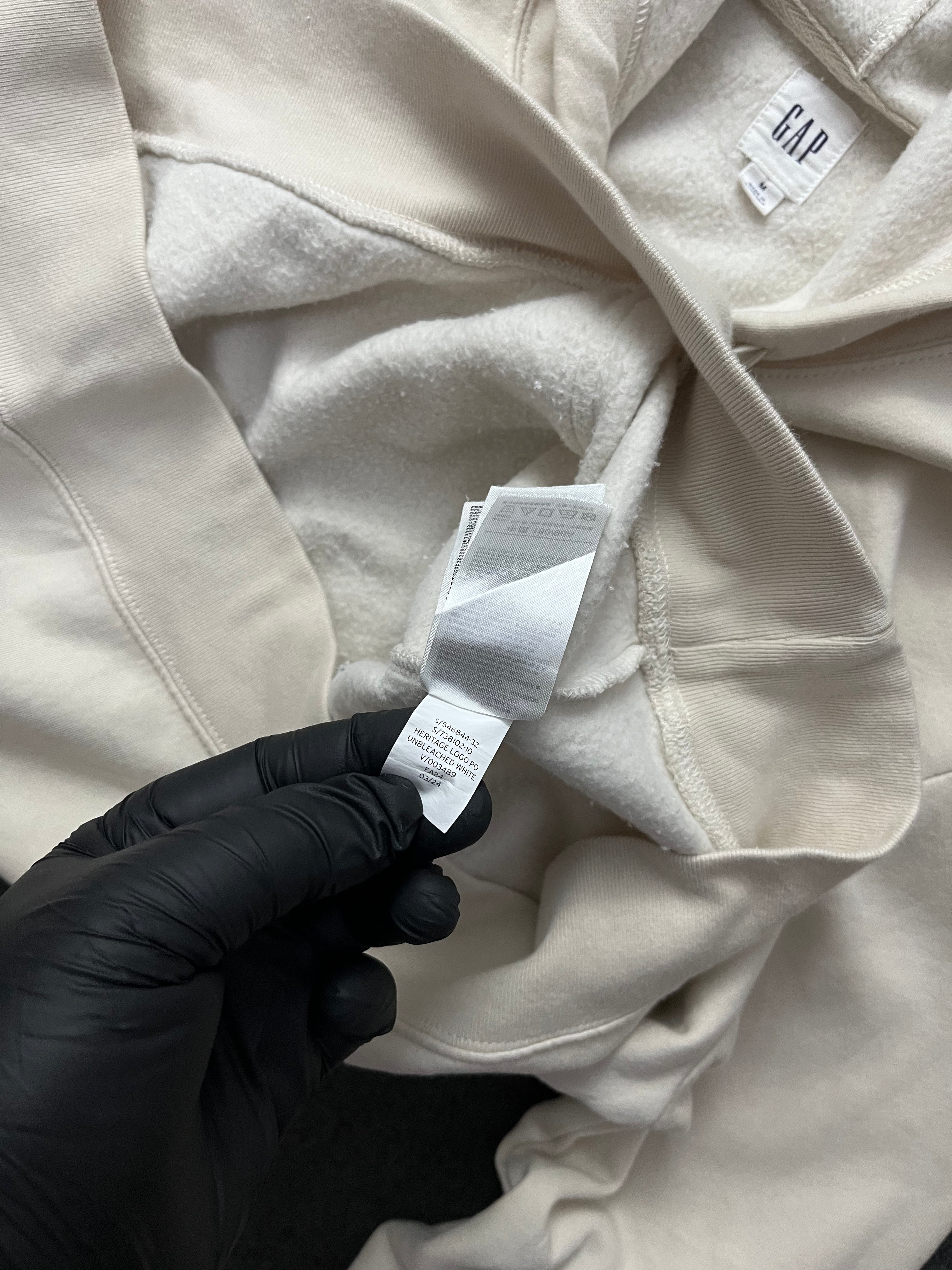 Gap Logo Hoodie Unbleached White