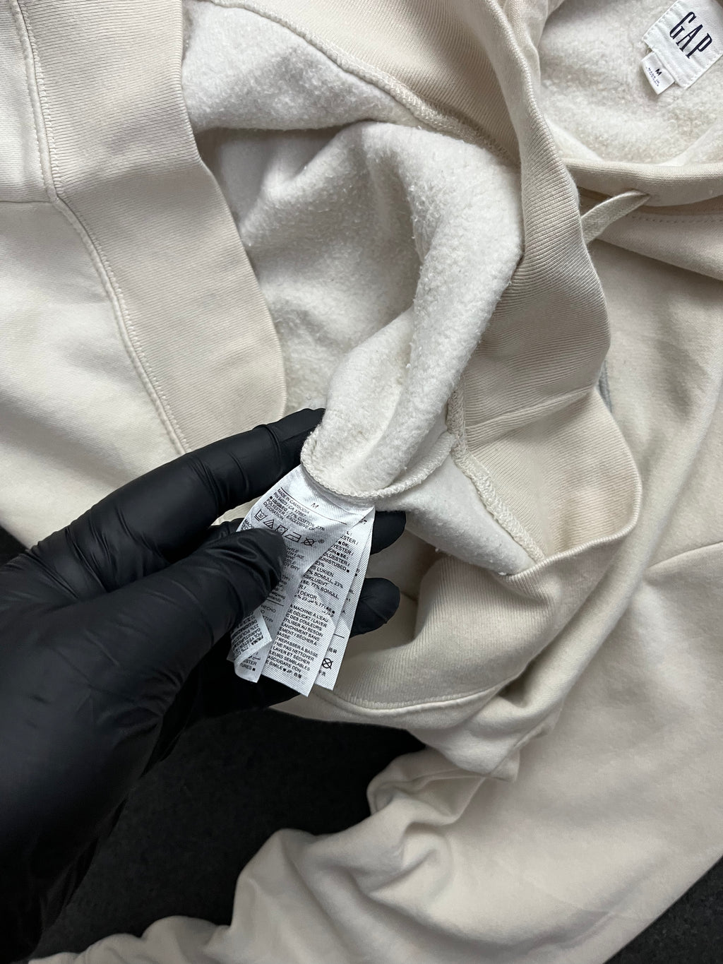 Gap Logo Hoodie Unbleached White