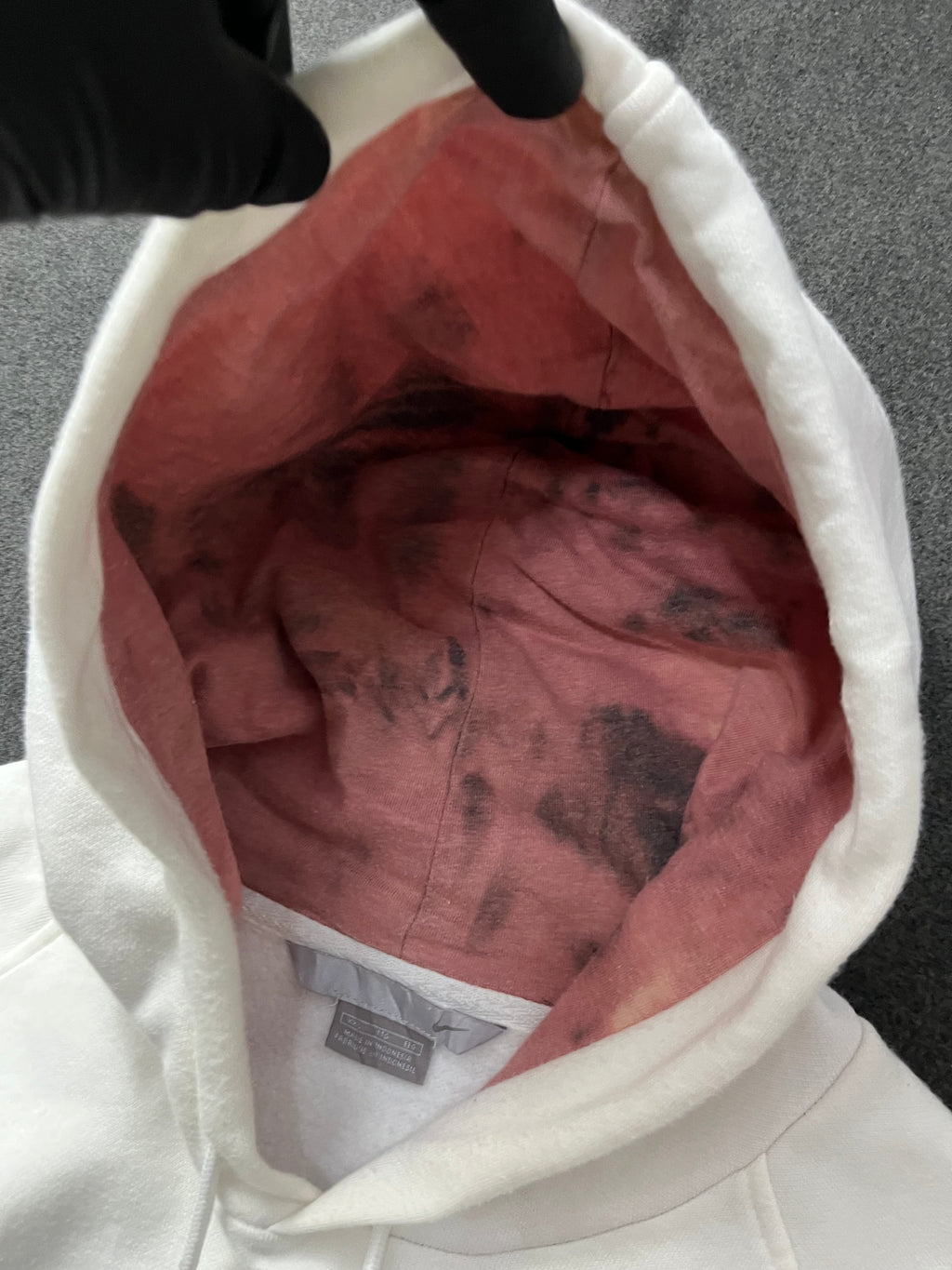 VINTAGE NIKE CLASSIC SWOOSH BEIGE HOODIE SWEATSHIRT 2000S