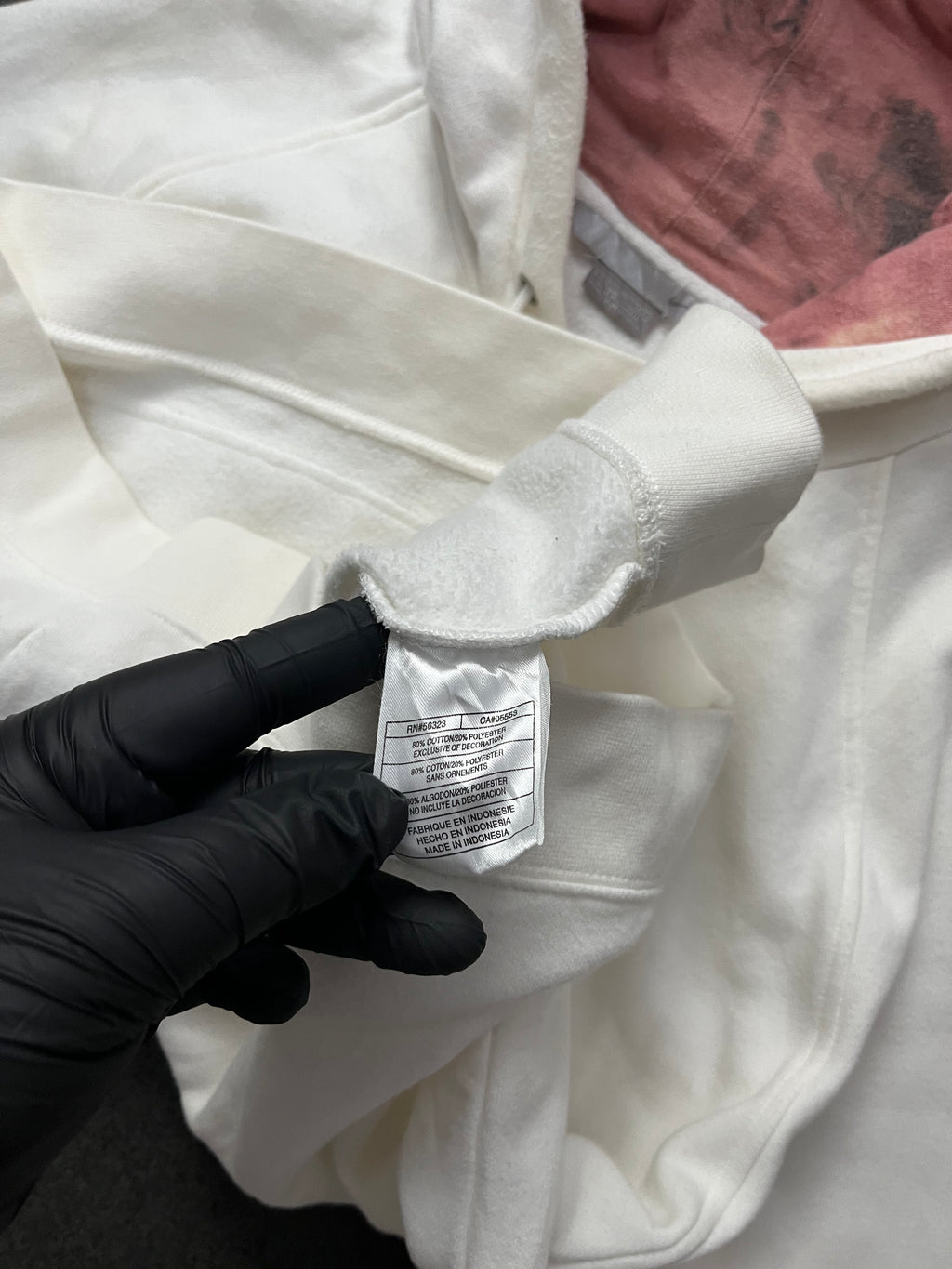 VINTAGE NIKE CLASSIC SWOOSH BEIGE HOODIE SWEATSHIRT 2000S