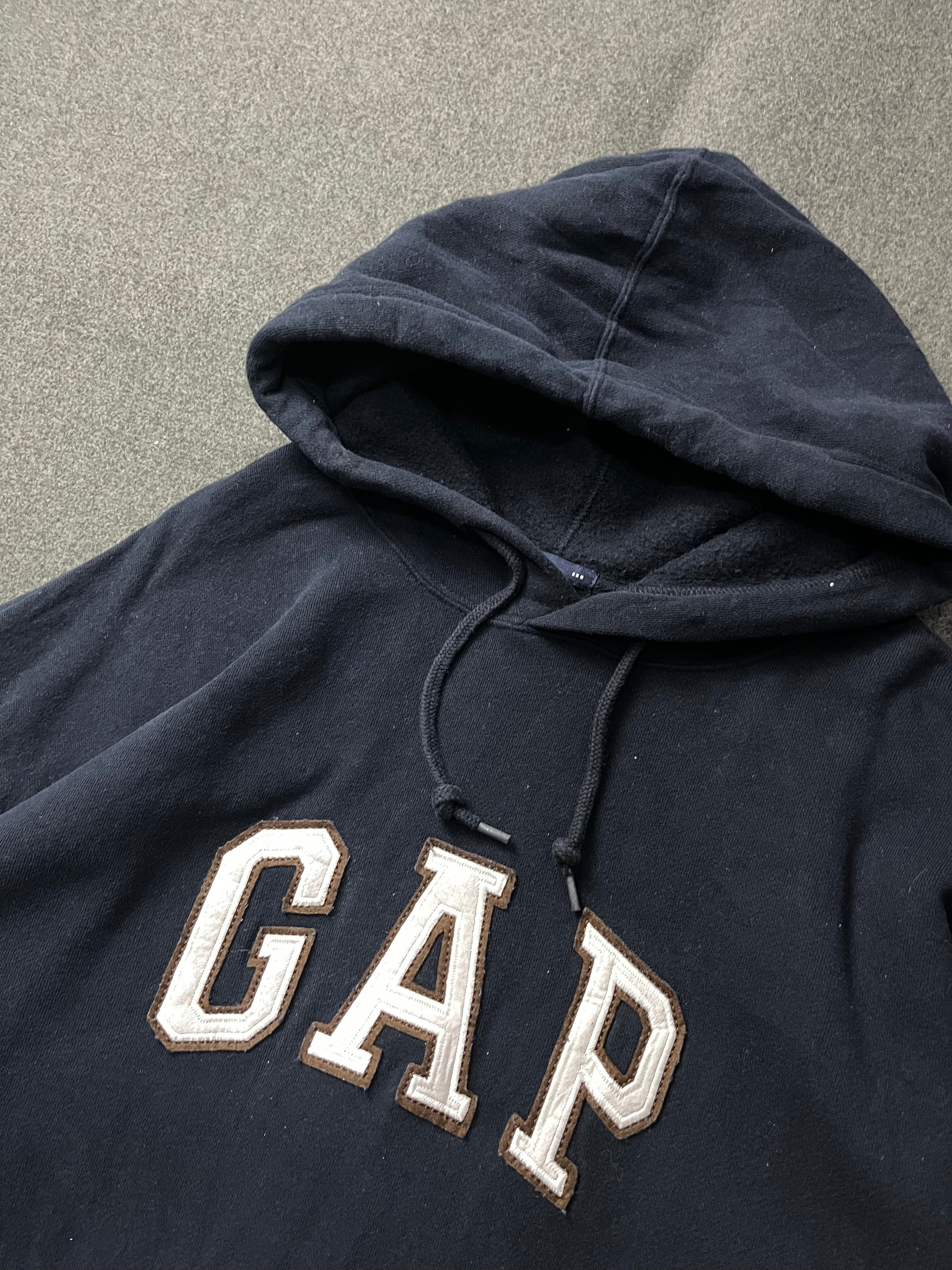 GAP Navy Blue Pullover Vintage Logo Hoodie