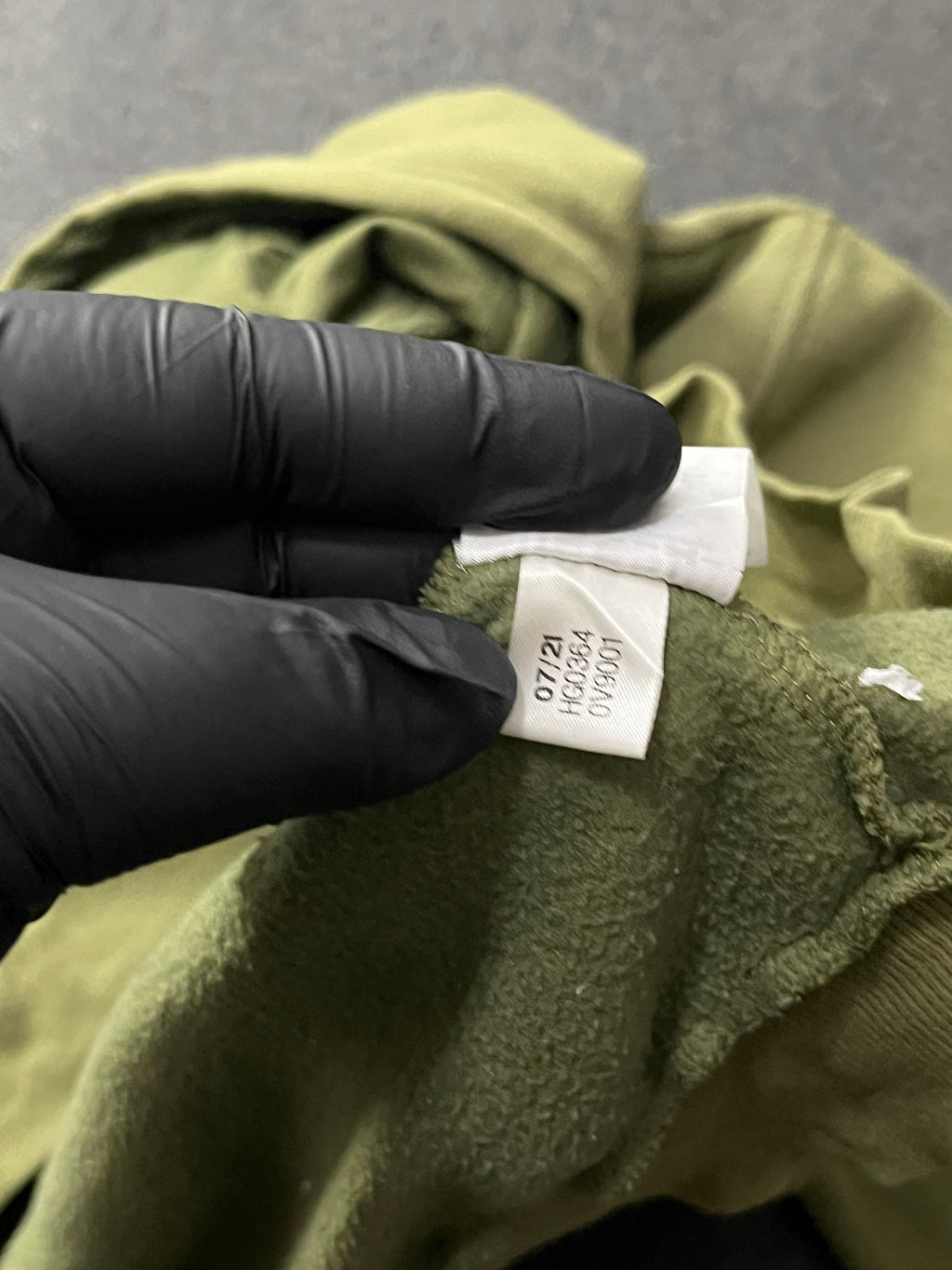 Adidas Originals Size Small Classic Pullover Hoodie Big Logo Olive Green