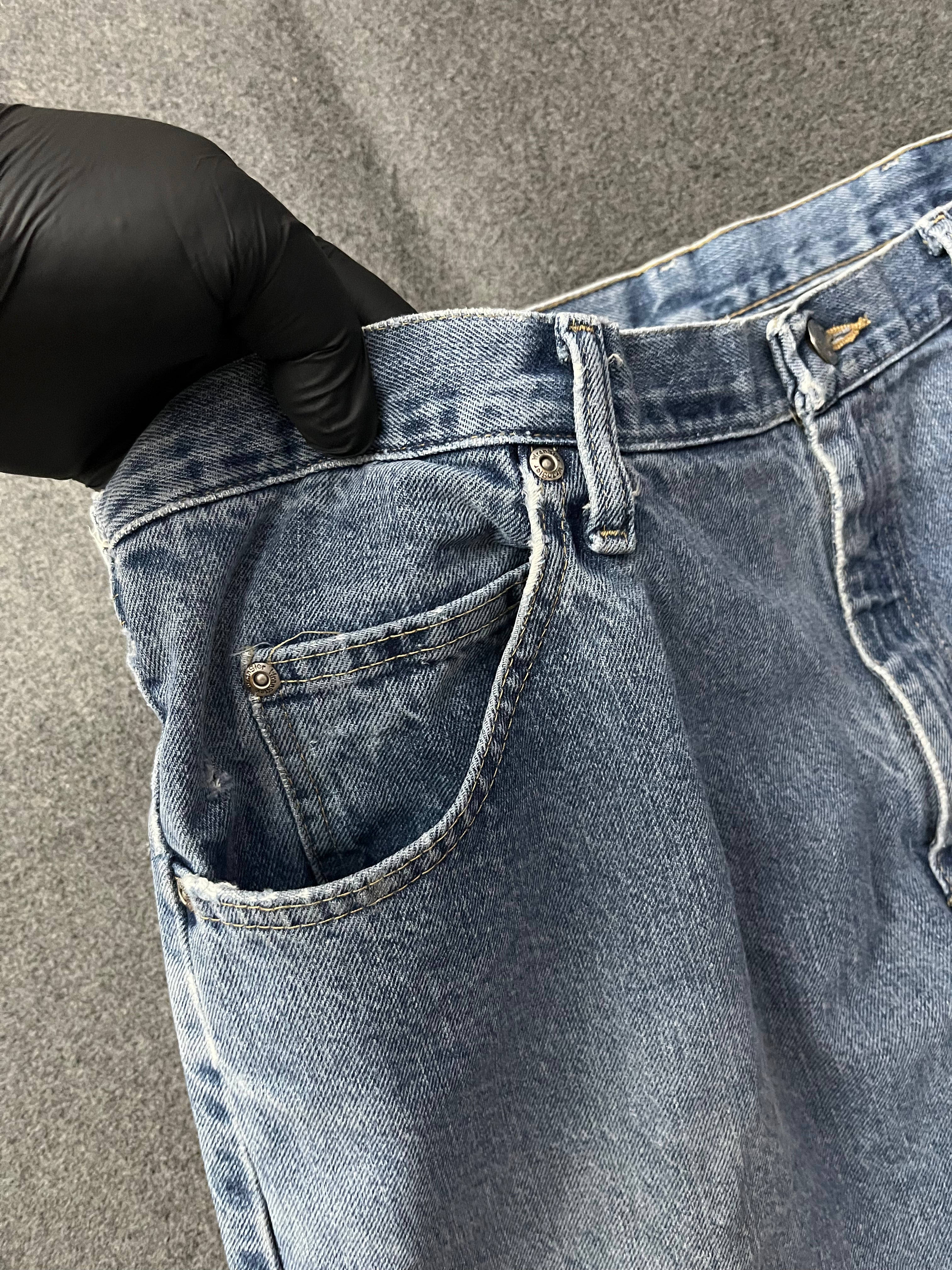 Wrangler Light Wash Blue Denim Cowboy Cut Original Fit