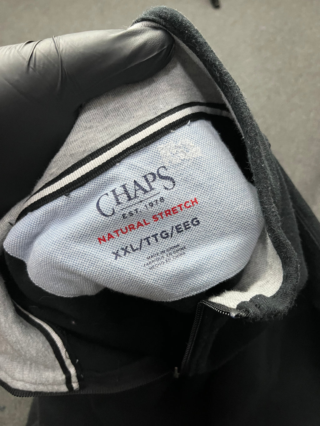 Chaps Men's & Big Men's Quarter Zip Mock Neck Sweater Fleece