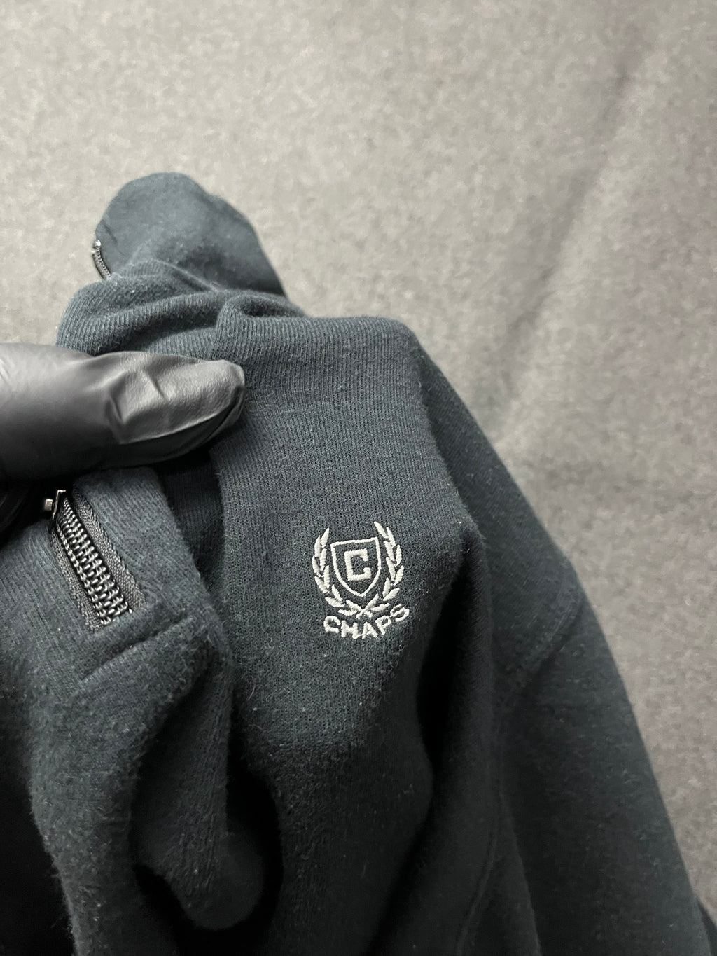 Chaps Men's & Big Men's Quarter Zip Mock Neck Sweater Fleece