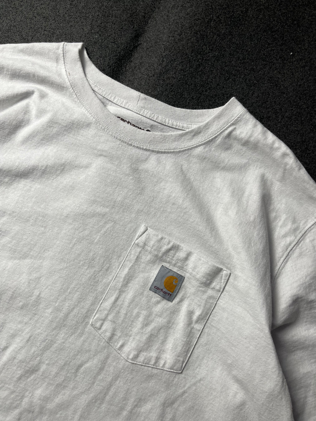 CARHARTT LOOSE FIT HEAVYWEIGHT SHORT-SLEEVE POCKET TEE - WHITE