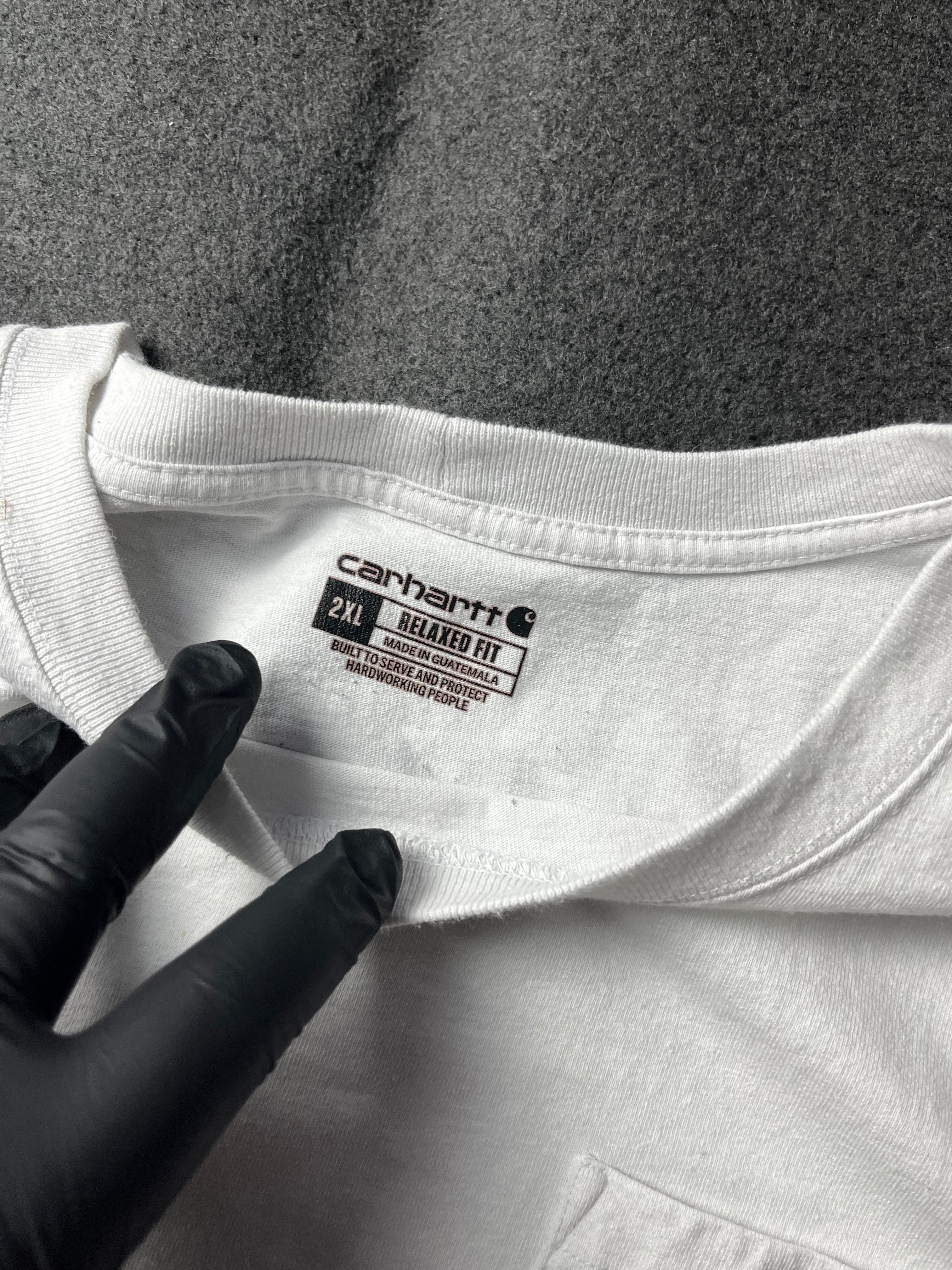 CARHARTT LOOSE FIT HEAVYWEIGHT SHORT-SLEEVE POCKET TEE - WHITE