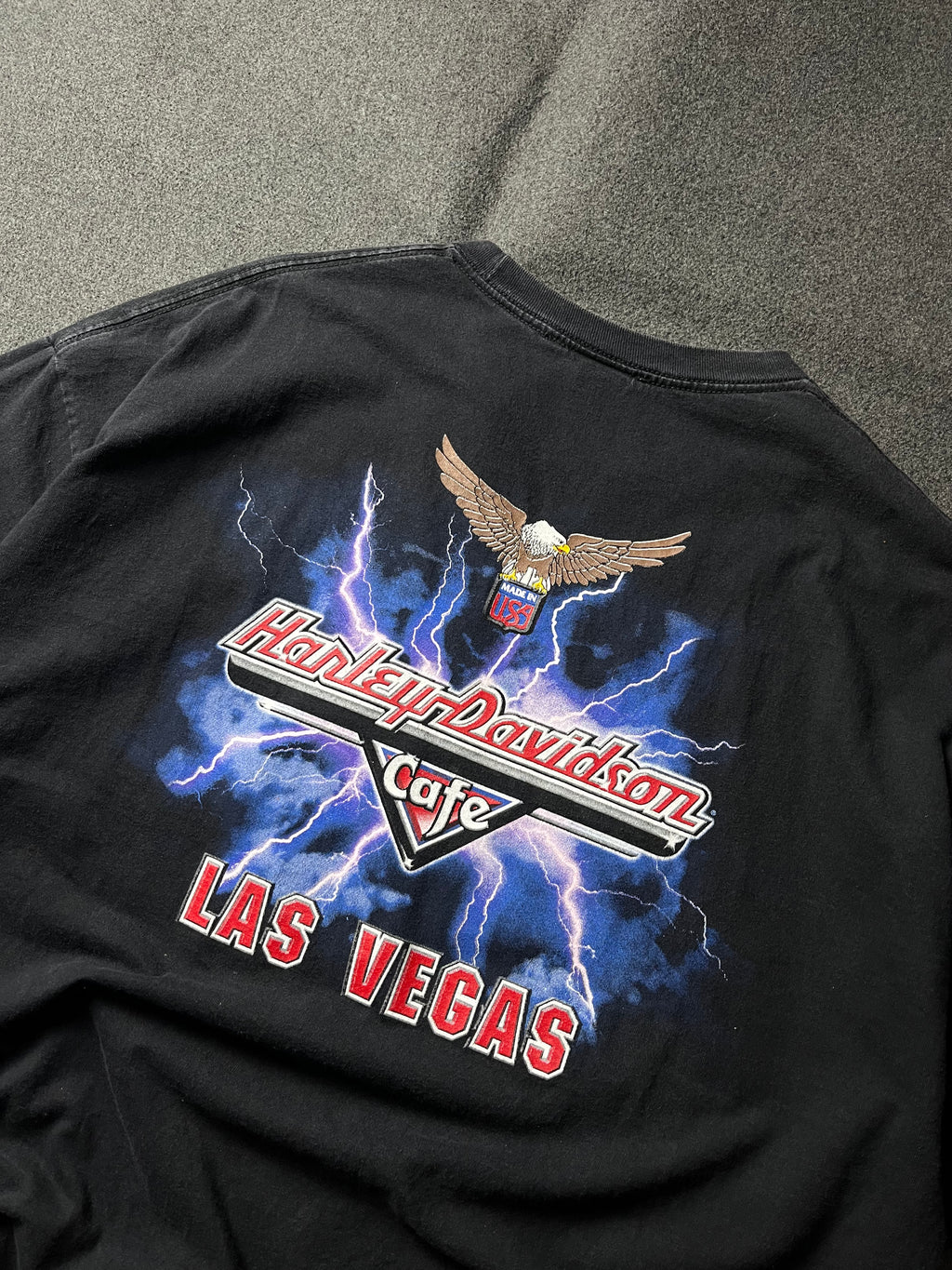 Harley Davidson Cafe T-Shirt Las Vegas Lightning