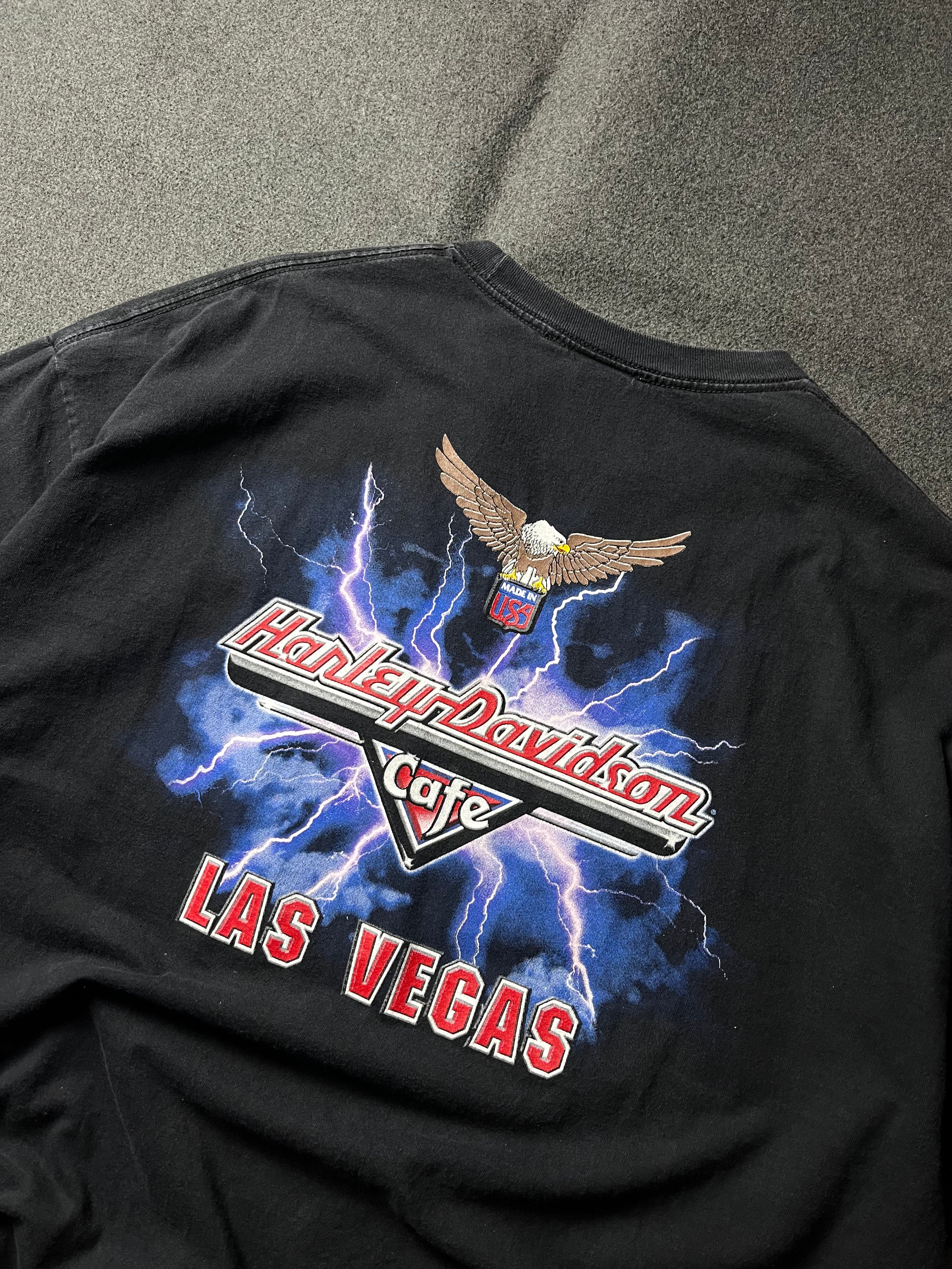 Harley Davidson Cafe T-Shirt Las Vegas Lightning