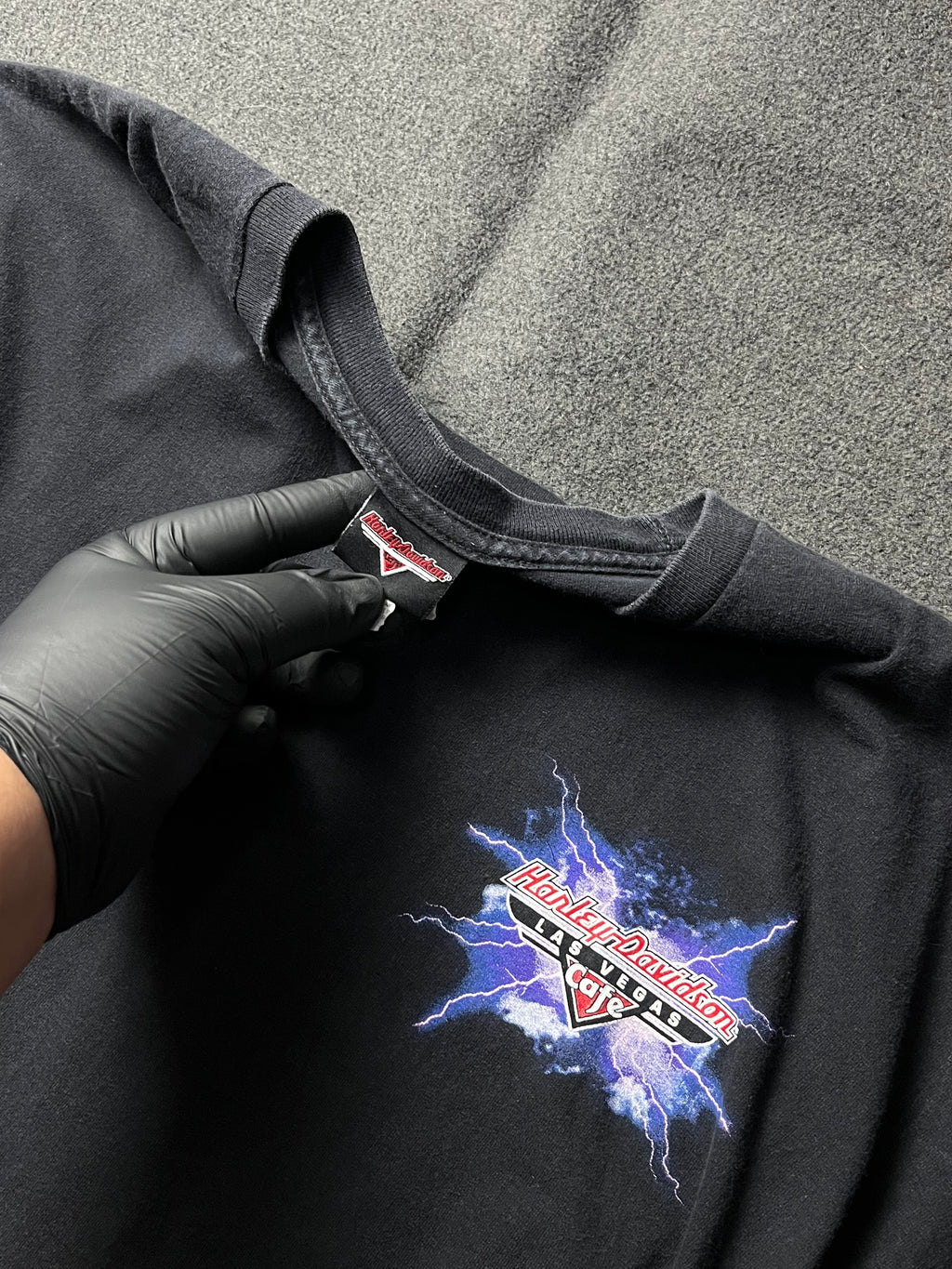 Harley Davidson Cafe T-Shirt Las Vegas Lightning