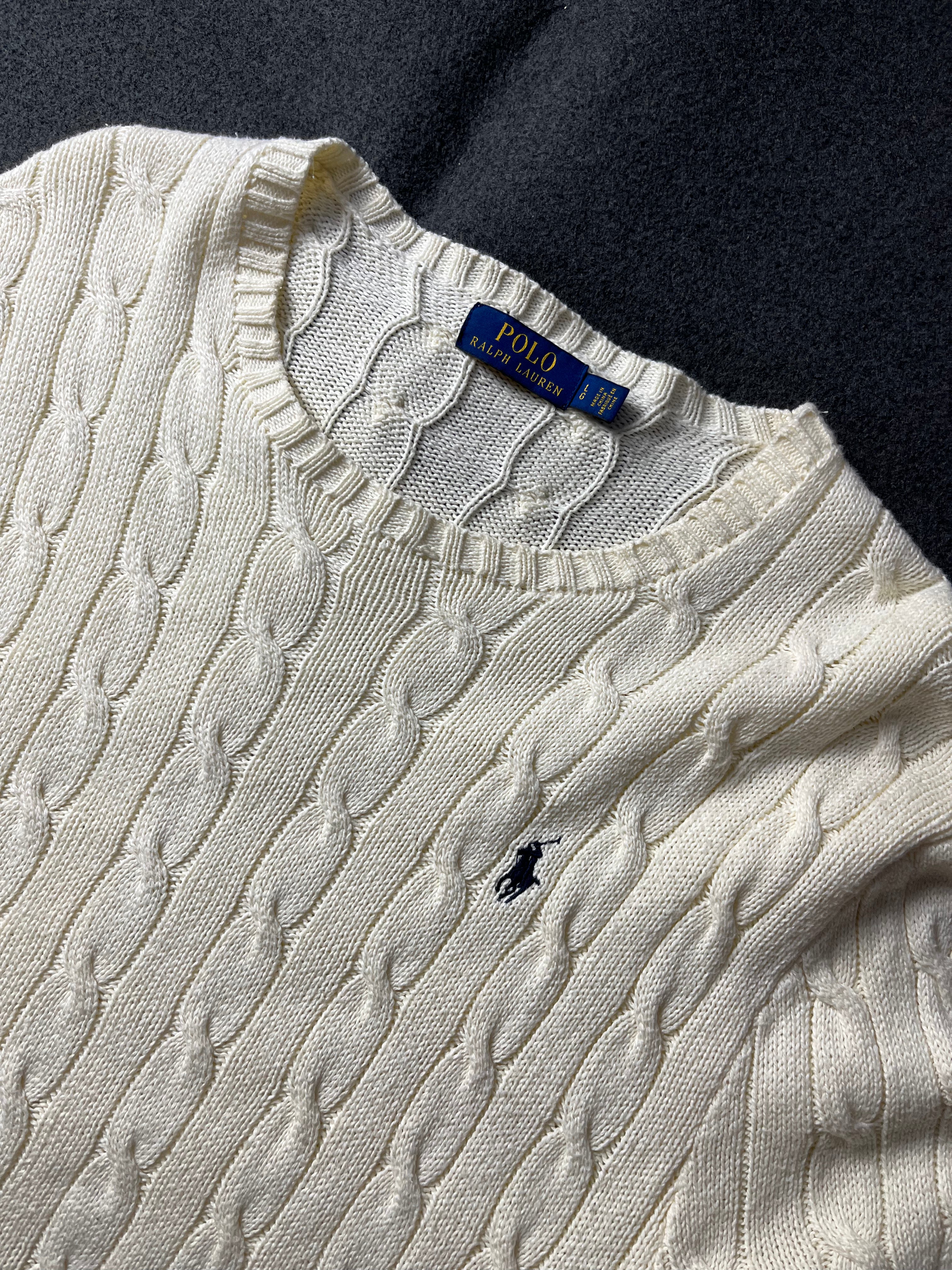 Cable-Knit Cotton Sweater