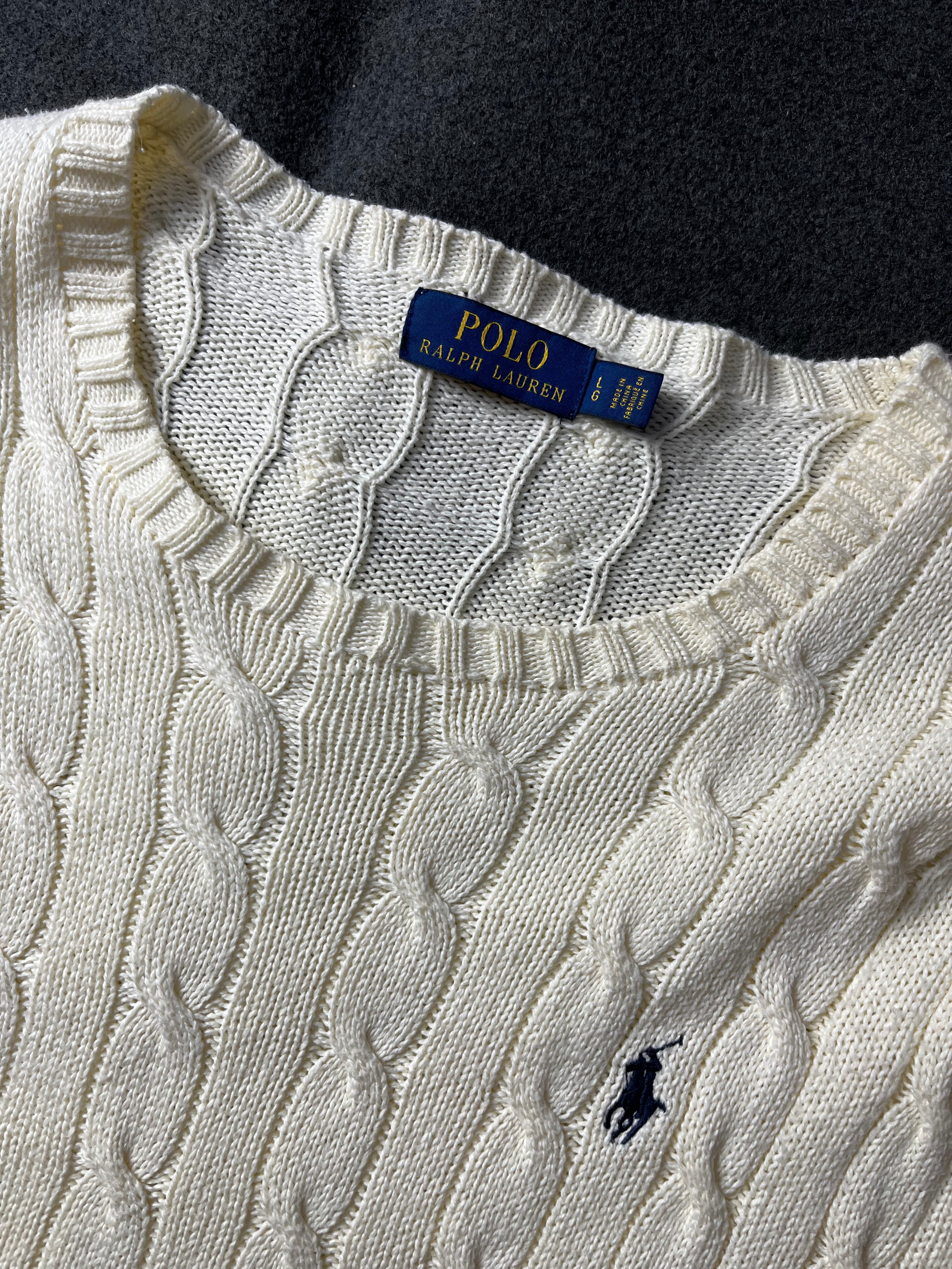 Cable-Knit Cotton Sweater