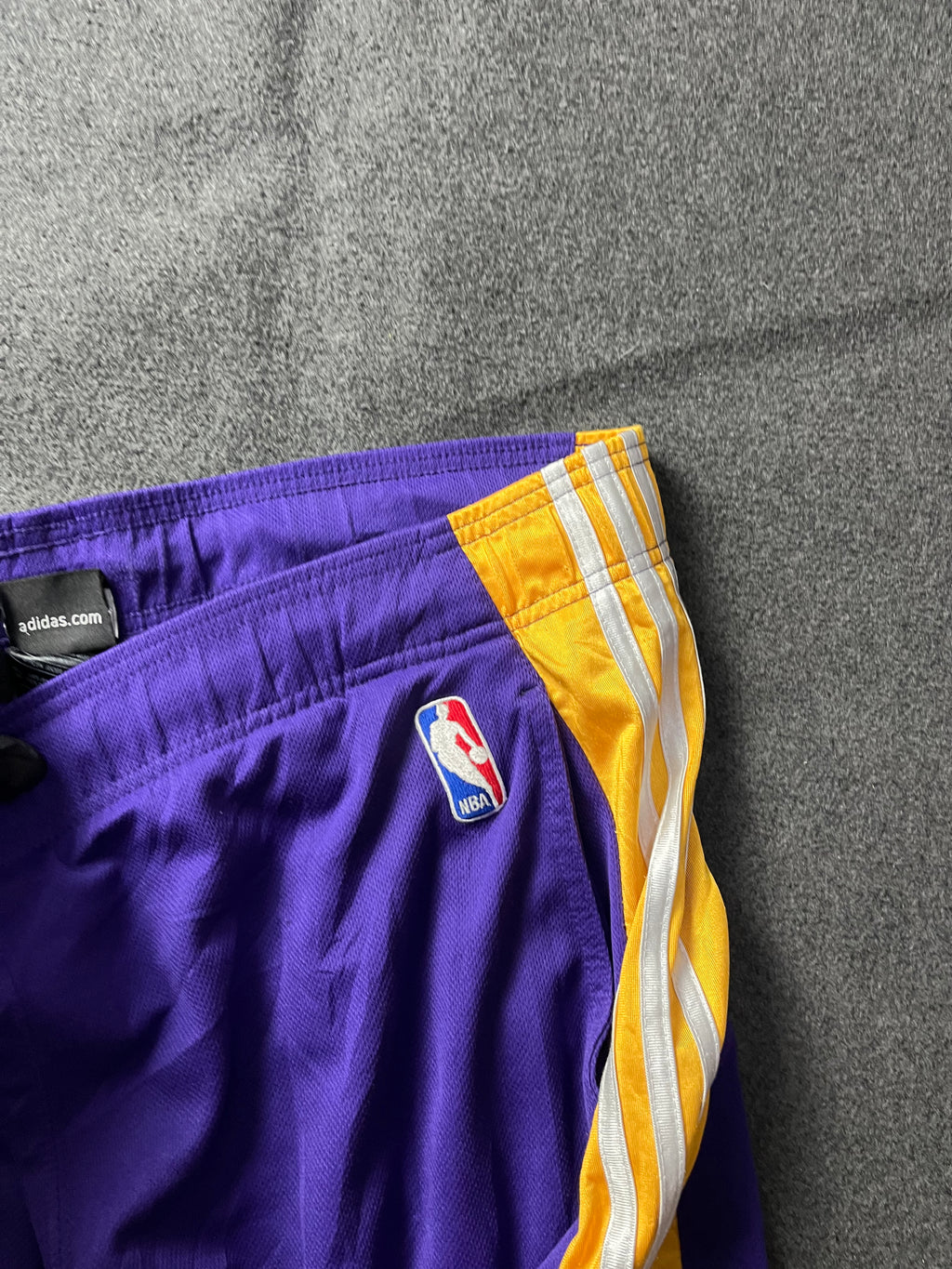 Adidas Men's Purple and Yellow Shorts