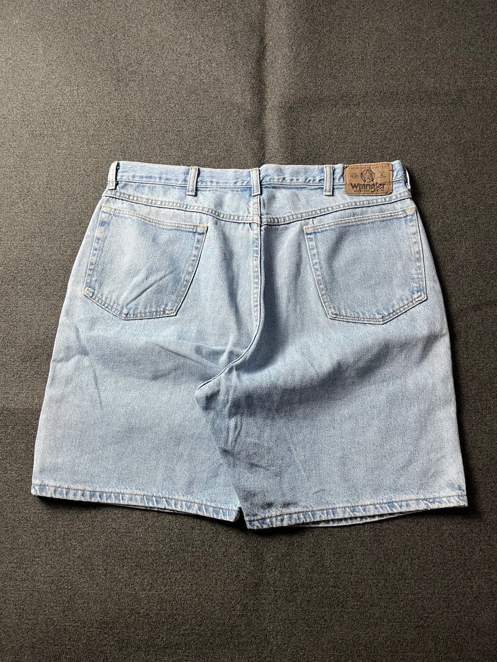 Vintage 90s Wrangler Baggy Light Wash Denim Jorts Blue