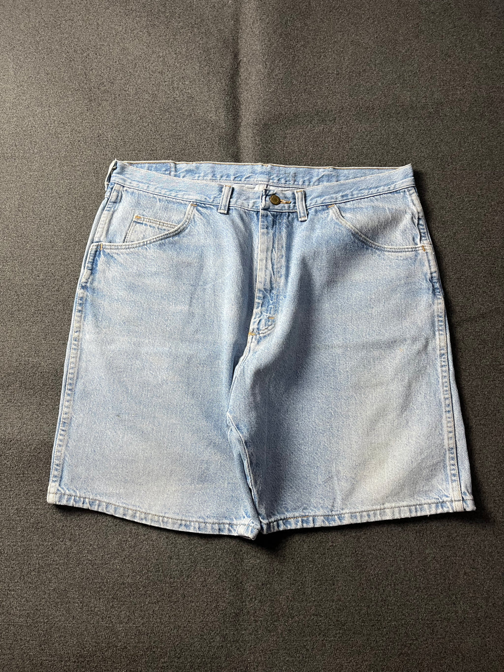 Vintage 90s Wrangler Baggy Light Wash Denim Jorts Blue