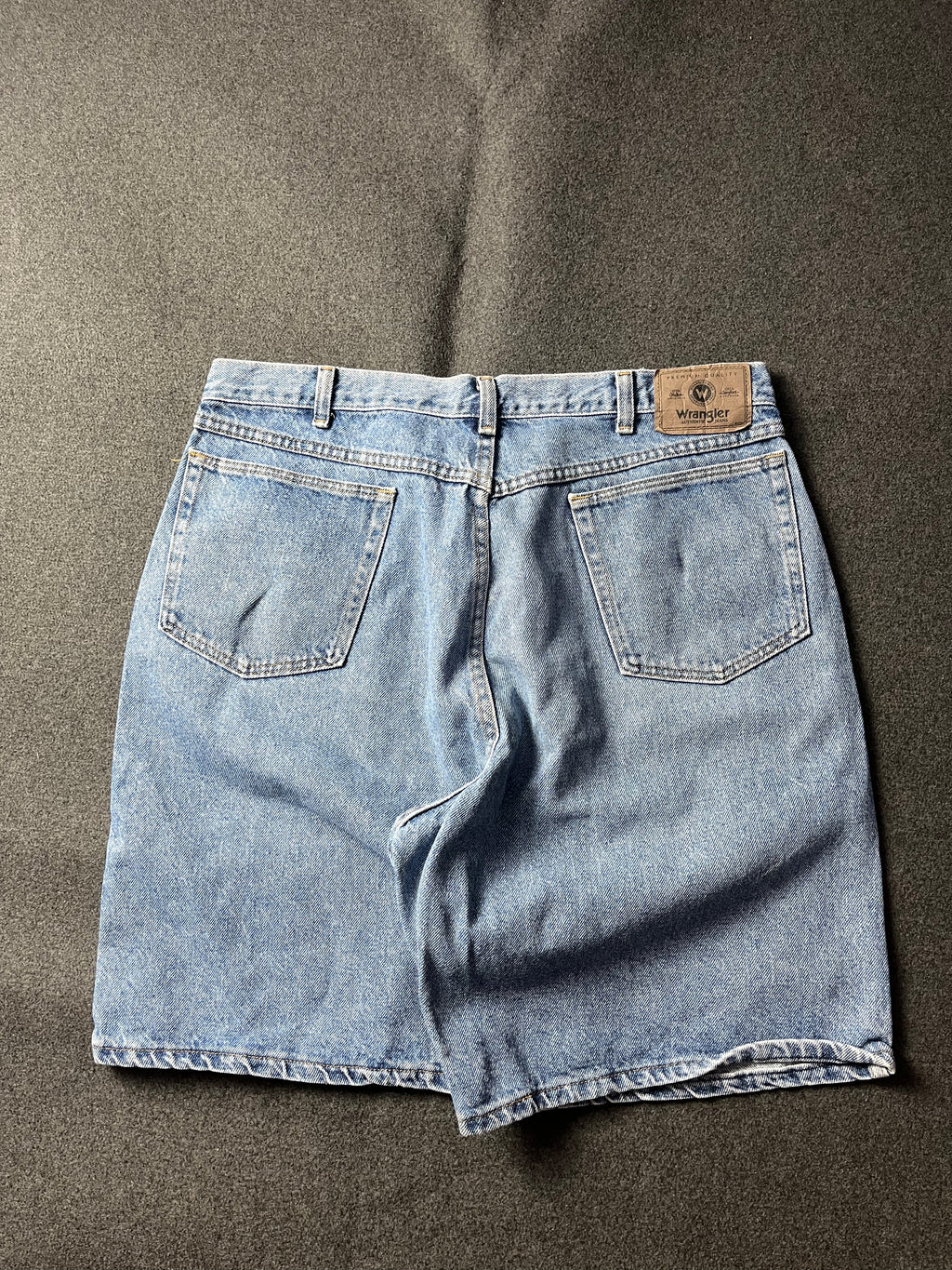 Vintage 90s Wrangler Baggy Light Wash Denim Jorts Blue