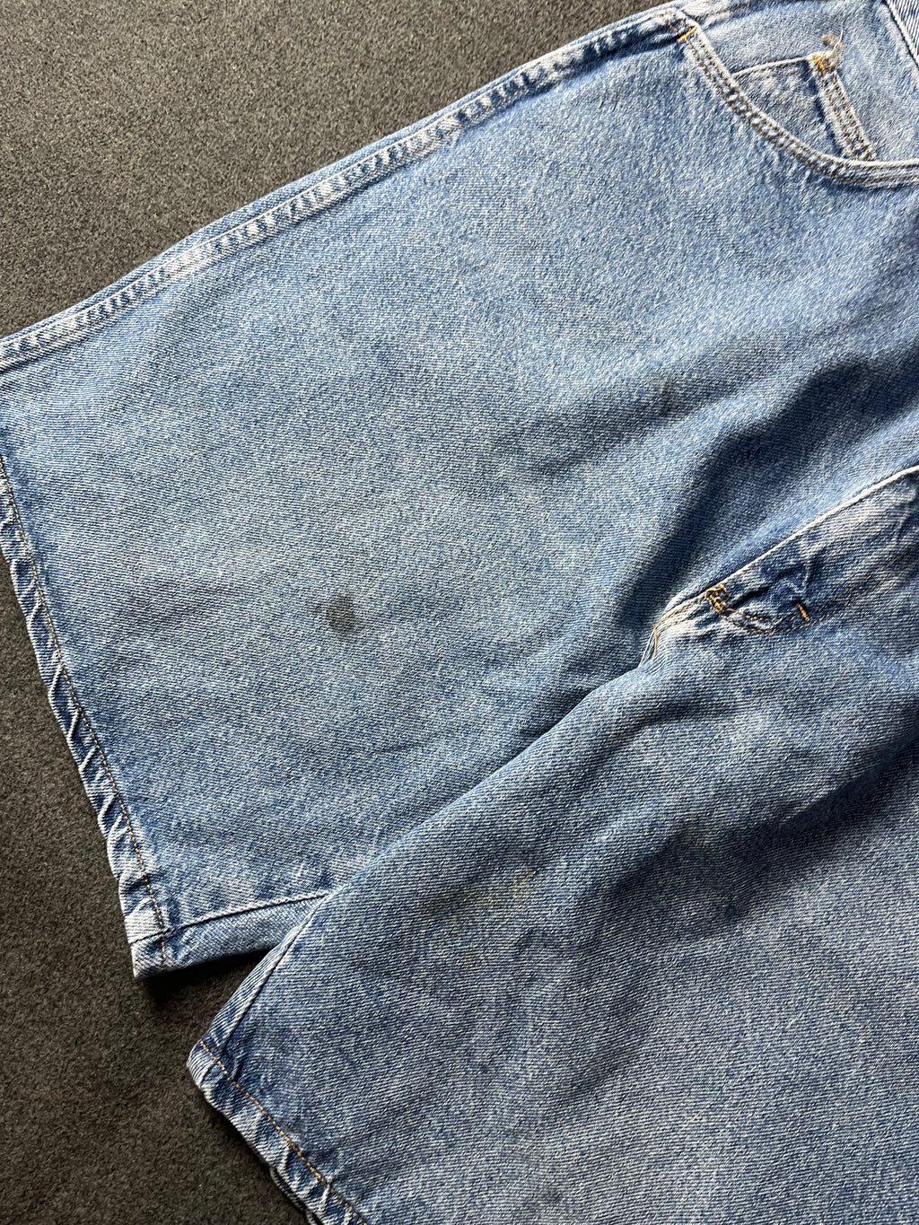 Vintage 90s Wrangler Baggy Light Wash Denim Jorts Blue
