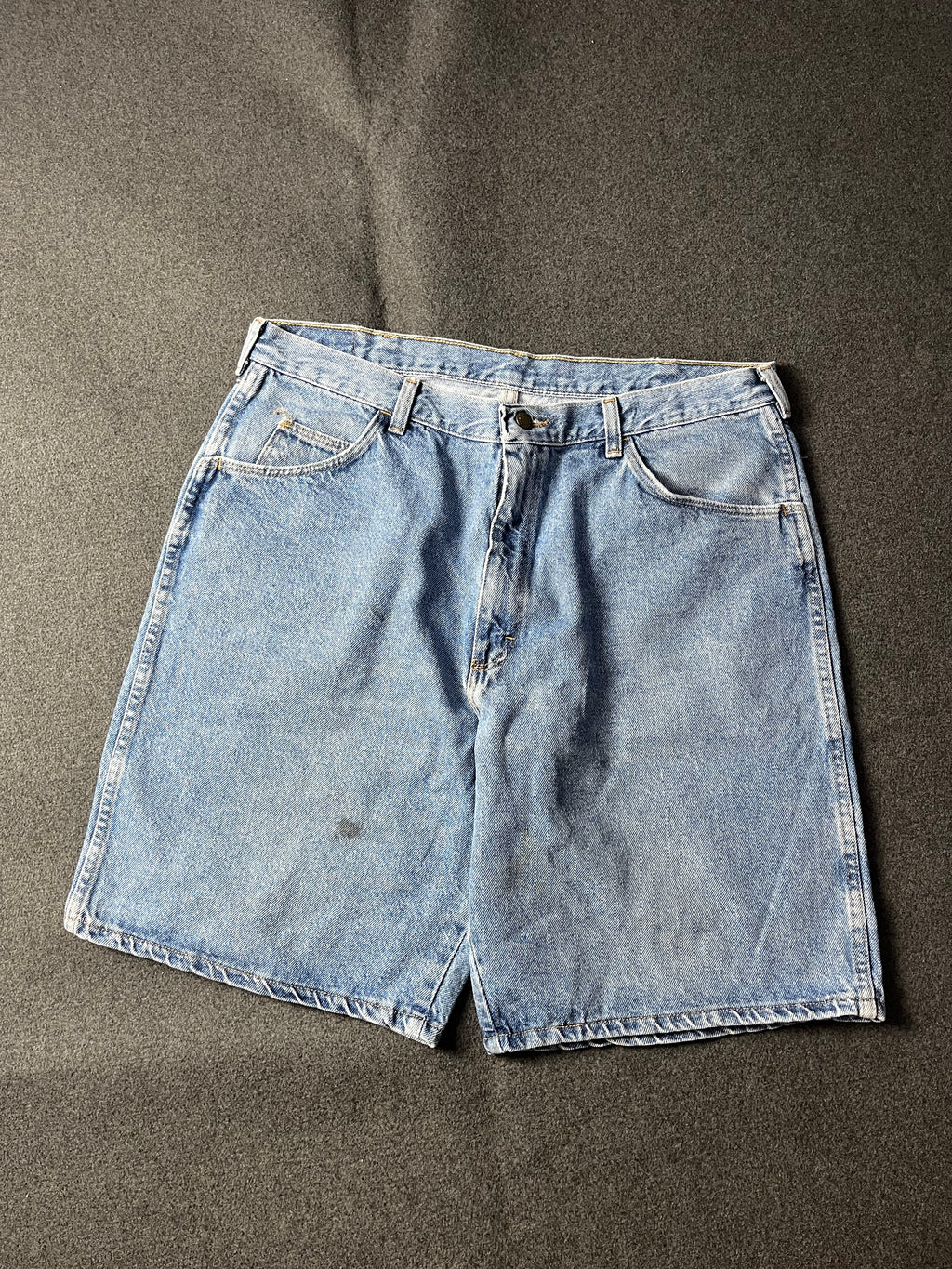 Vintage 90s Wrangler Baggy Light Wash Denim Jorts Blue