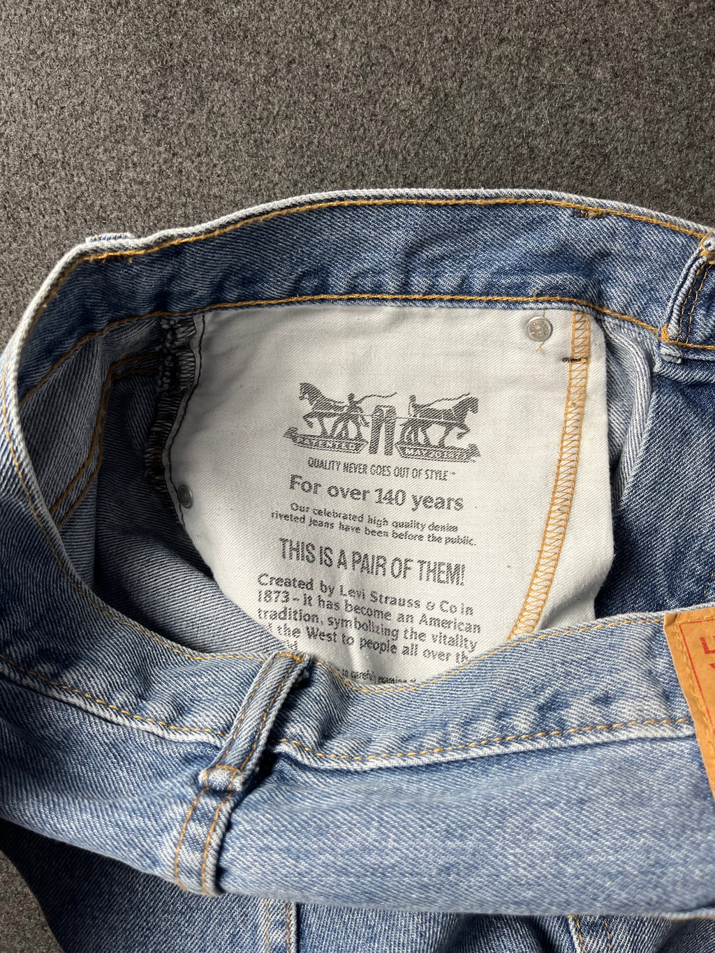 Blue Levi's 505