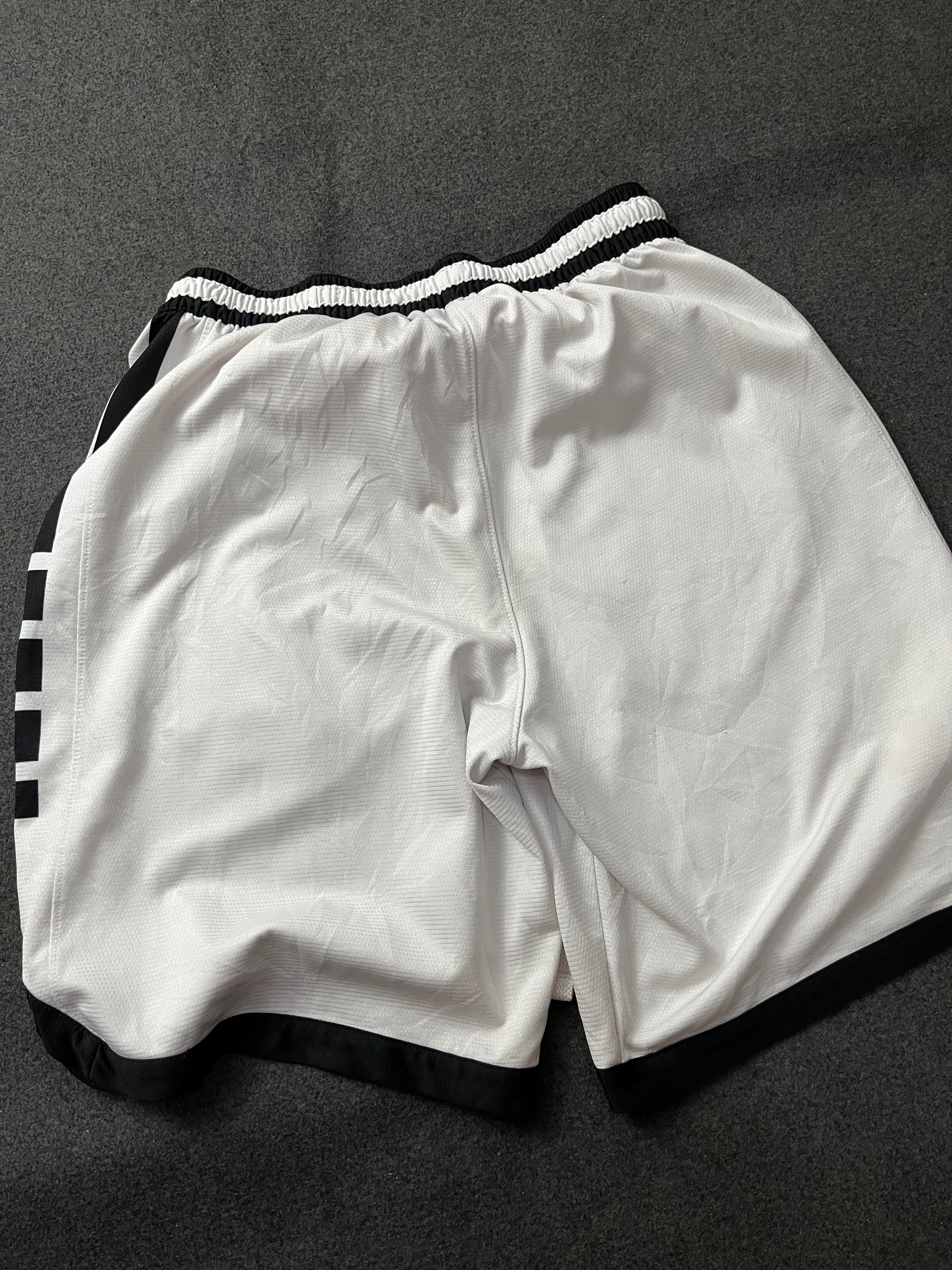 Nike Dri-fit Elite Men's Stripe Basketball Shorts White/Black