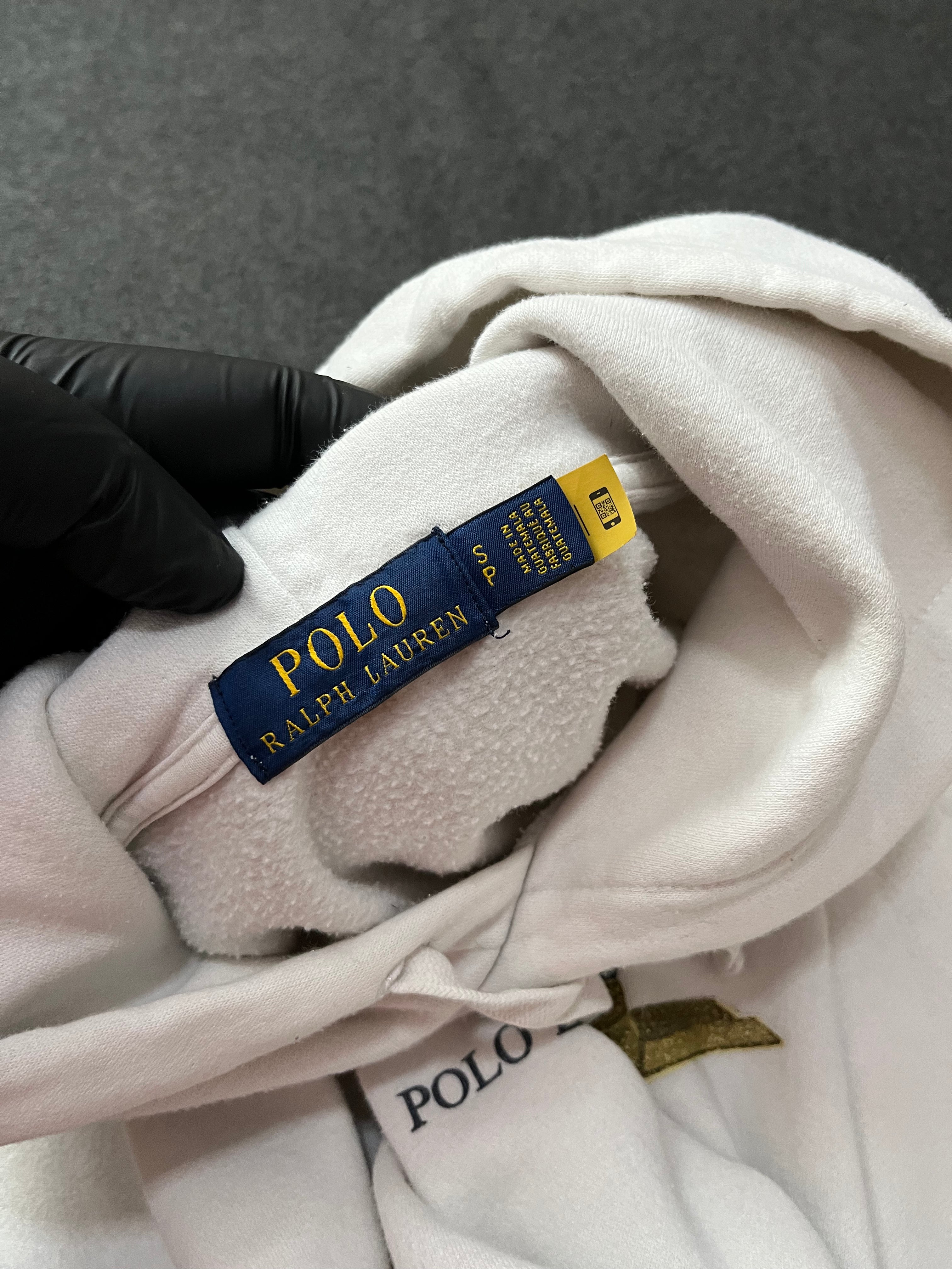 Polo Ralph Lauren Ski Polo Bear Fleece Hoodie White Pullover NWT
