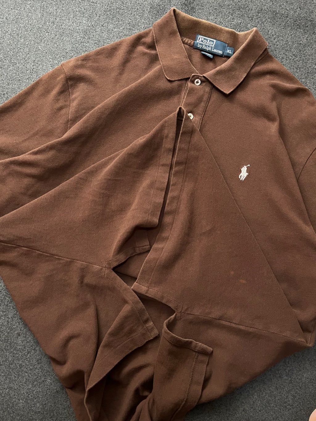 Polo by Ralph Lauren Brown Short Sleeve Polo Shirt