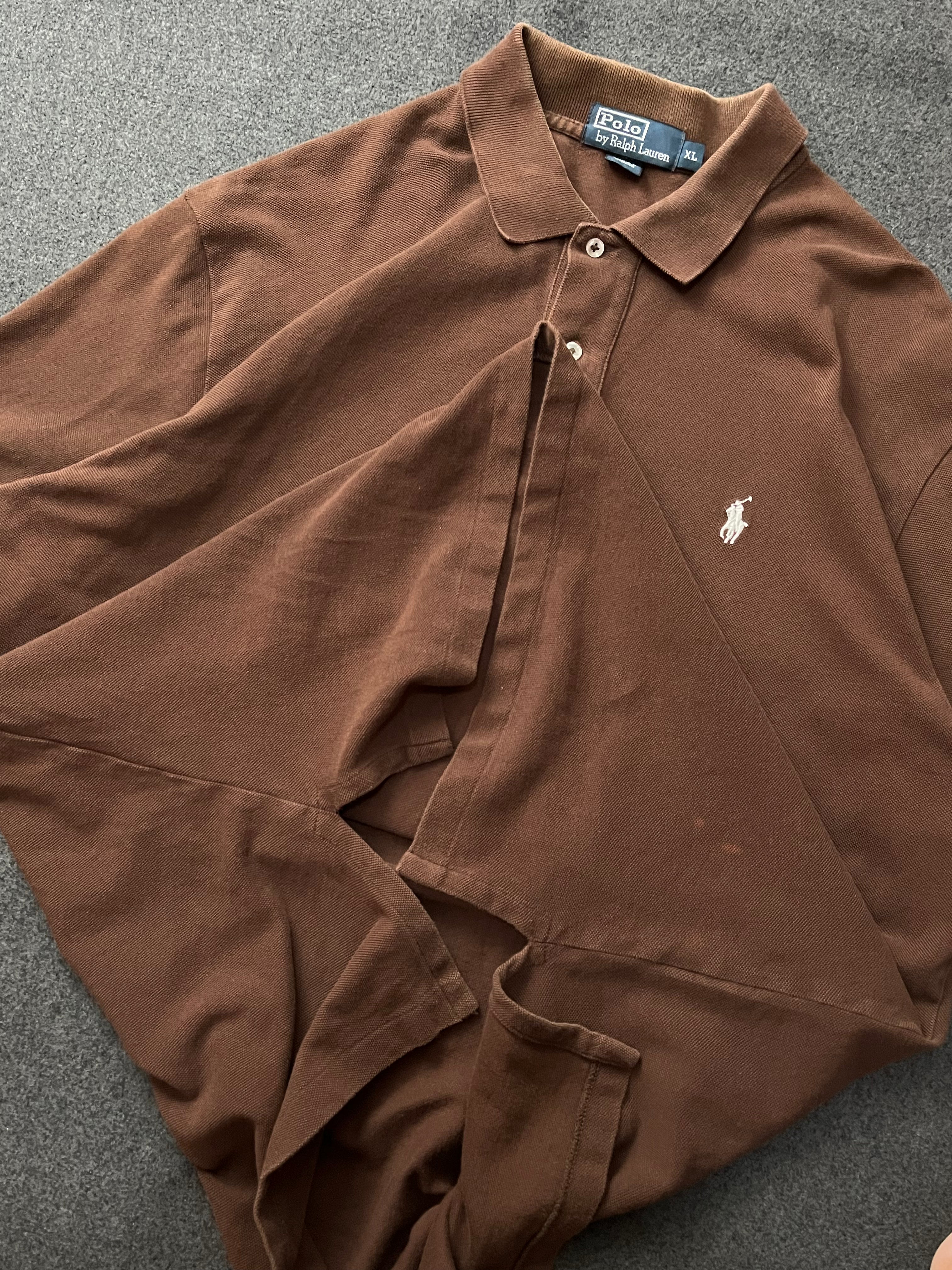 Polo by Ralph Lauren Brown Short Sleeve Polo Shirt