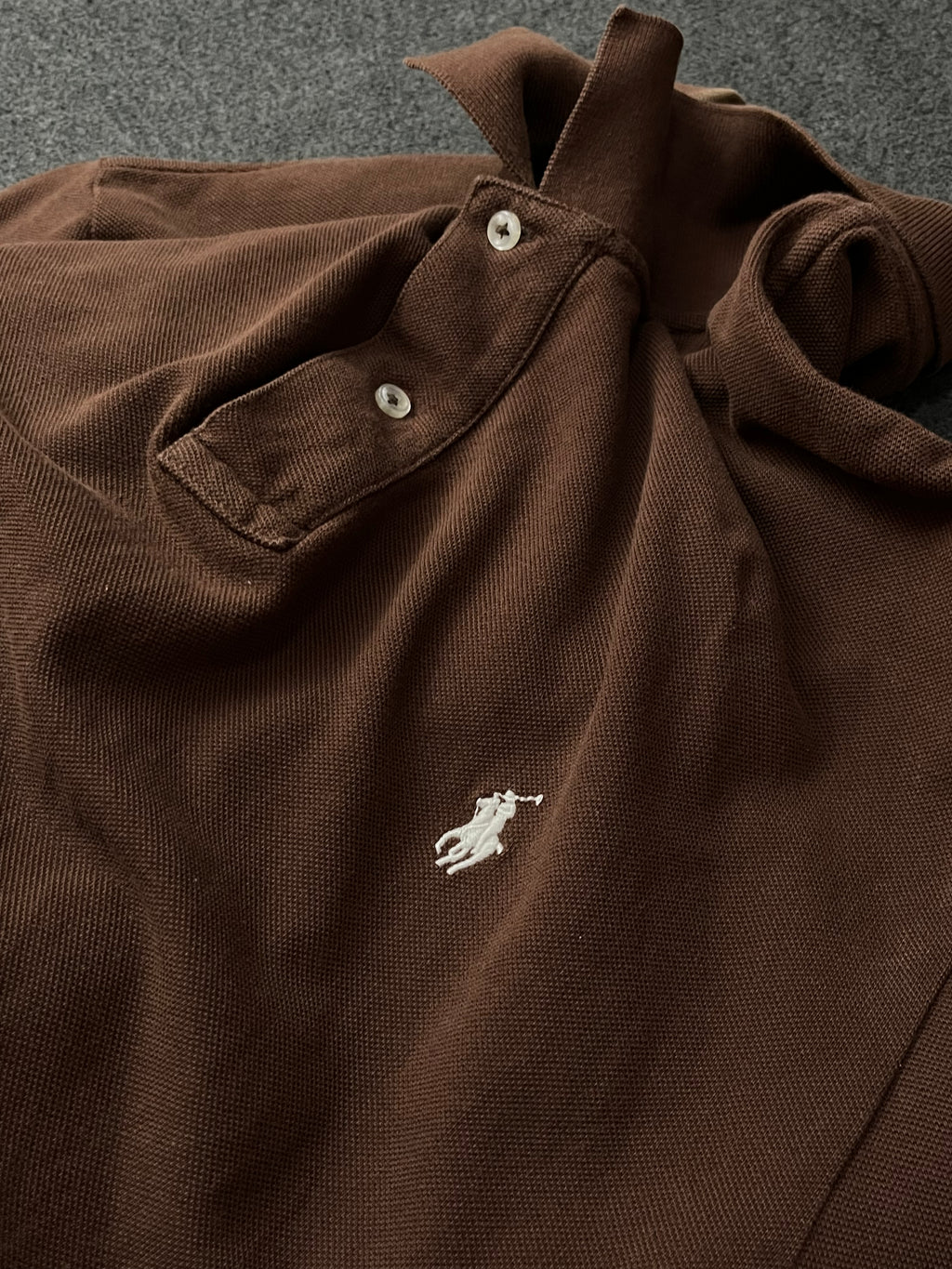 Polo by Ralph Lauren Brown Short Sleeve Polo Shirt