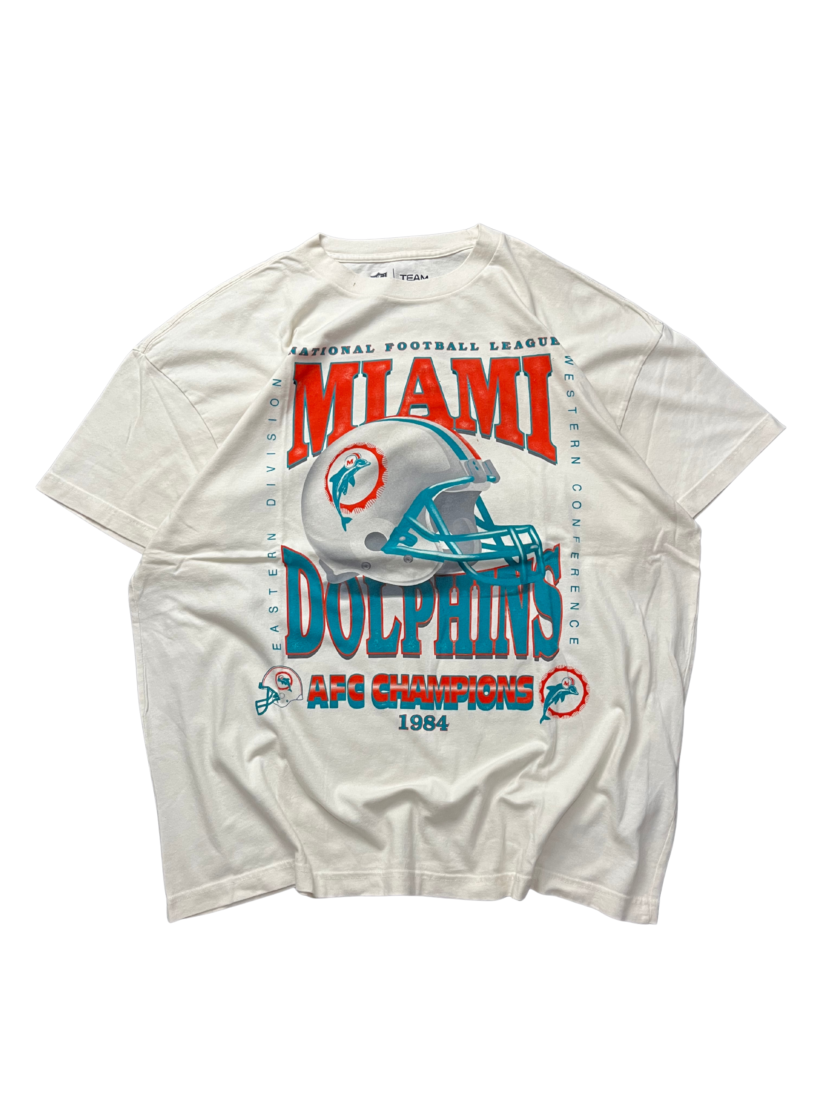 Miami Dolphins Shirt White AFC Champions 1984