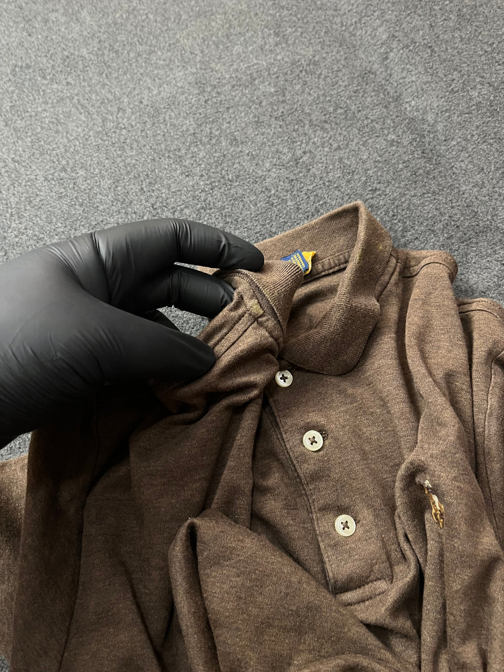 Polo Ralph Lauren Polo Pony polo shirt in brown cotton