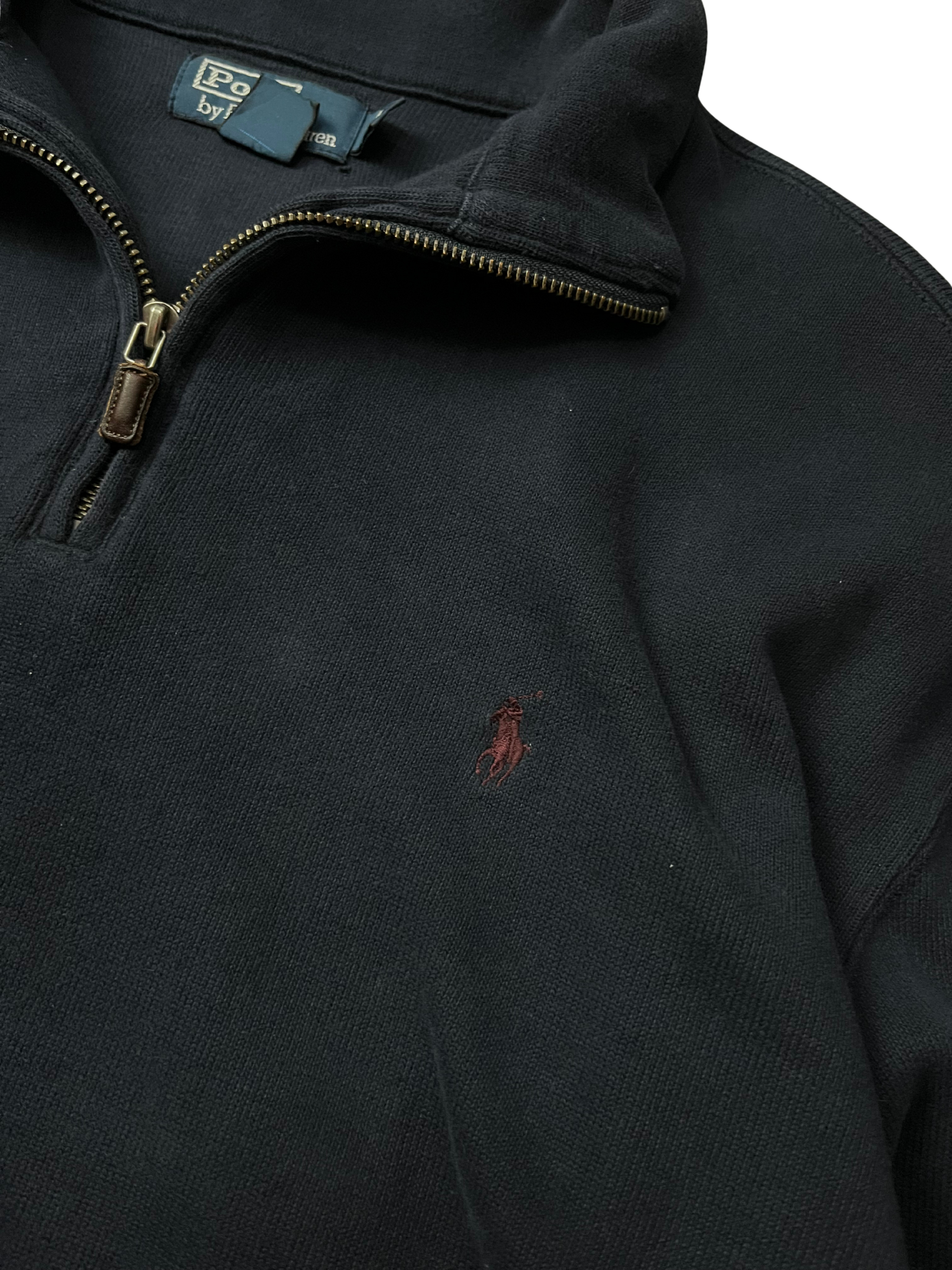 Polo Ralph Lauren Pullover Sweater Shirt Navy 1/4 Zip