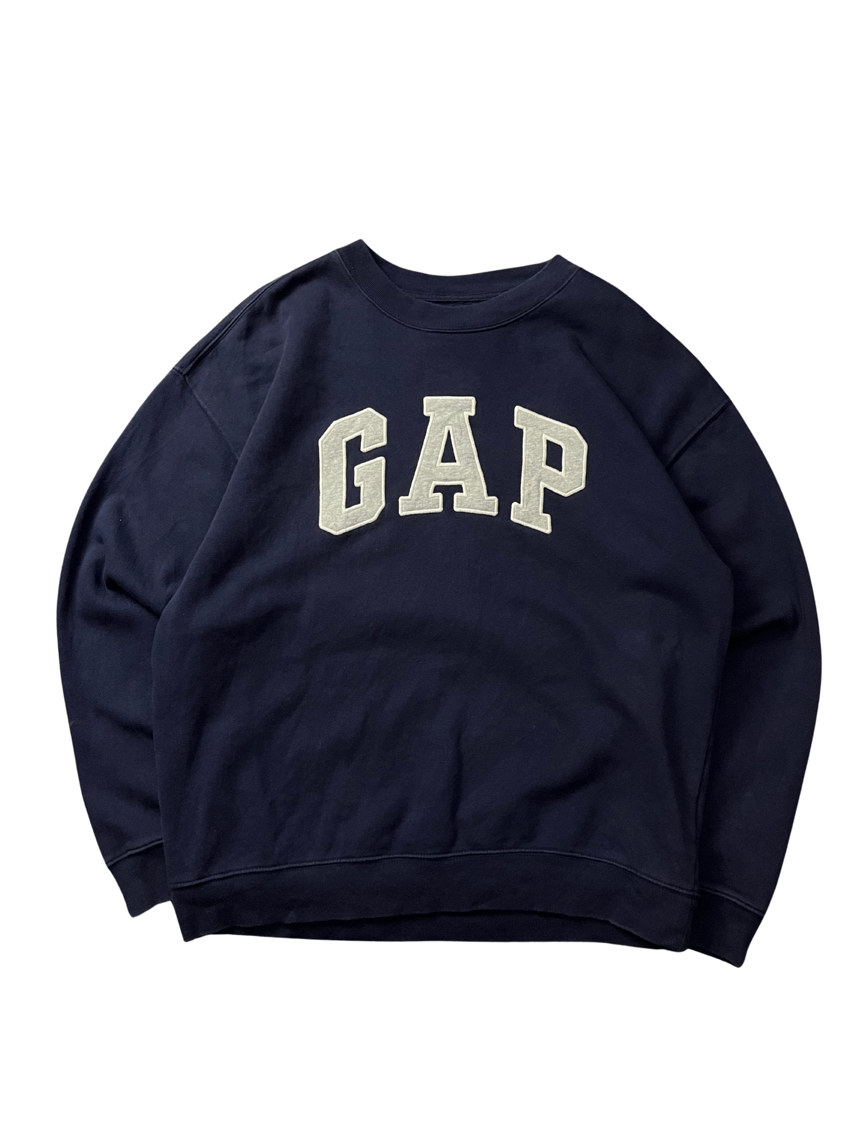 Gap Logo Crewneck Sweatshirt Navy Blue