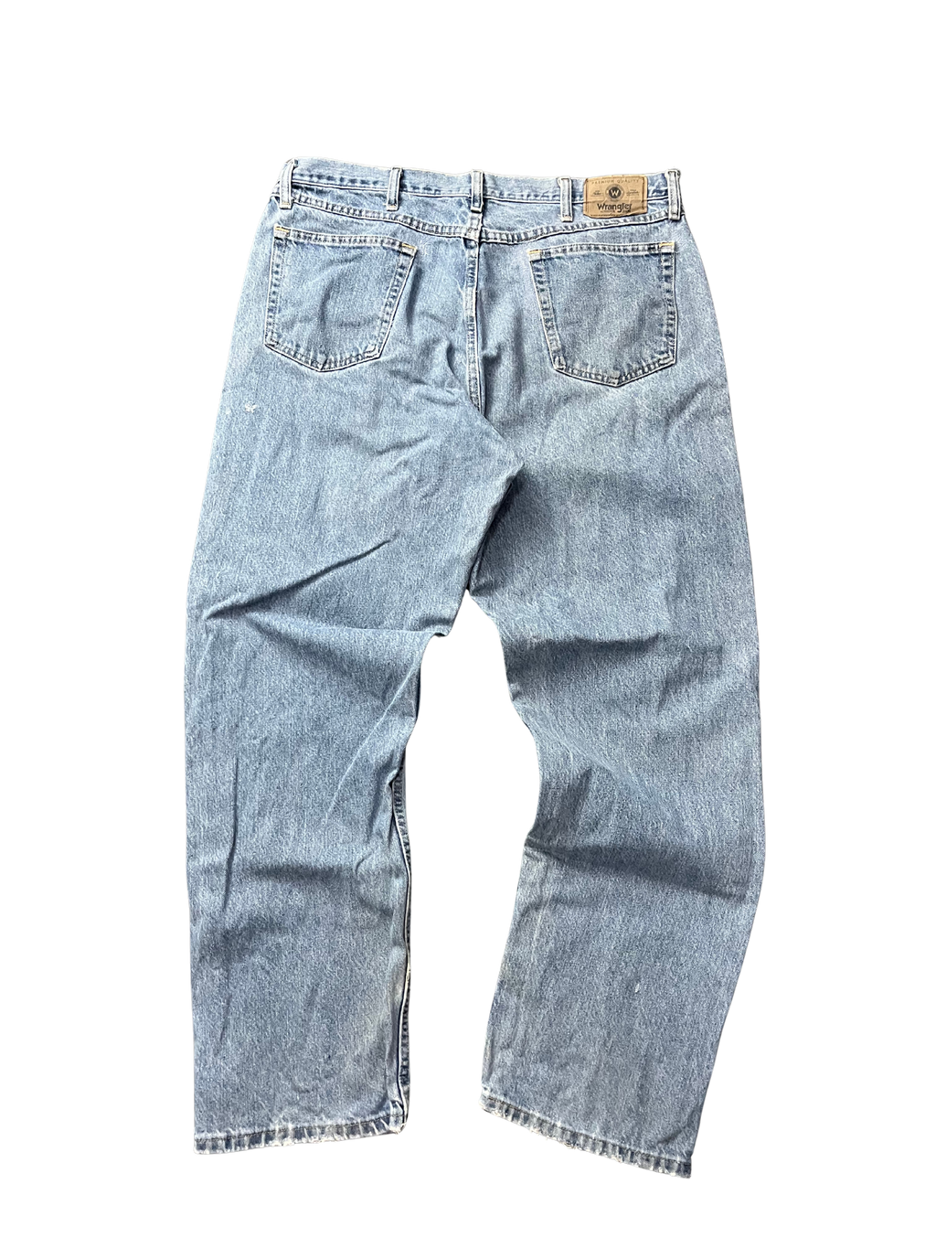 Wrangler Light Wash Blue Denim Cowboy Cut Original Fit